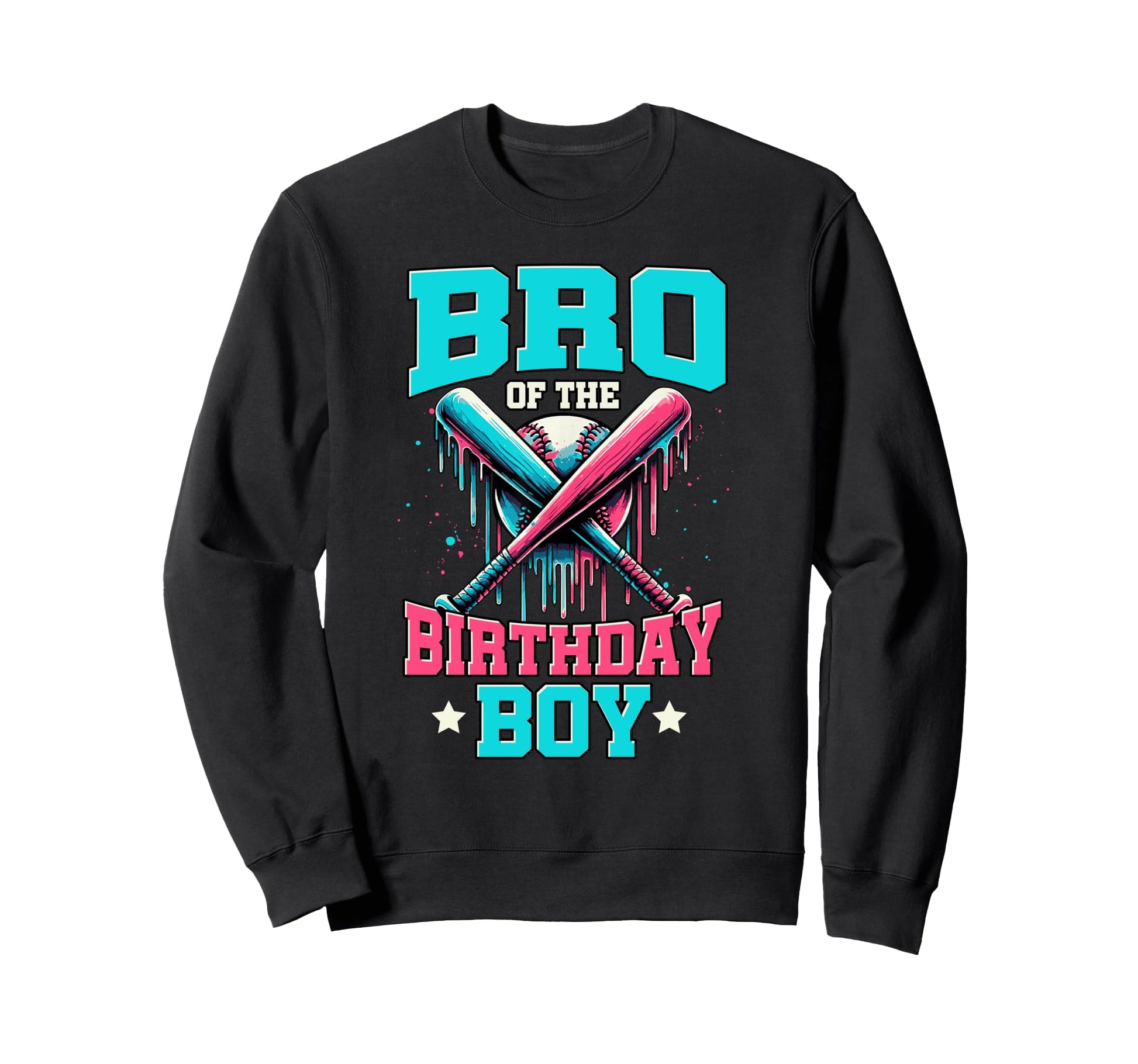 Bro Birthday Baseball Ice Cream Sweatshirt - Fun Novelty Design Men Women - T-Shirt, Sweatshirt, Hoodie
