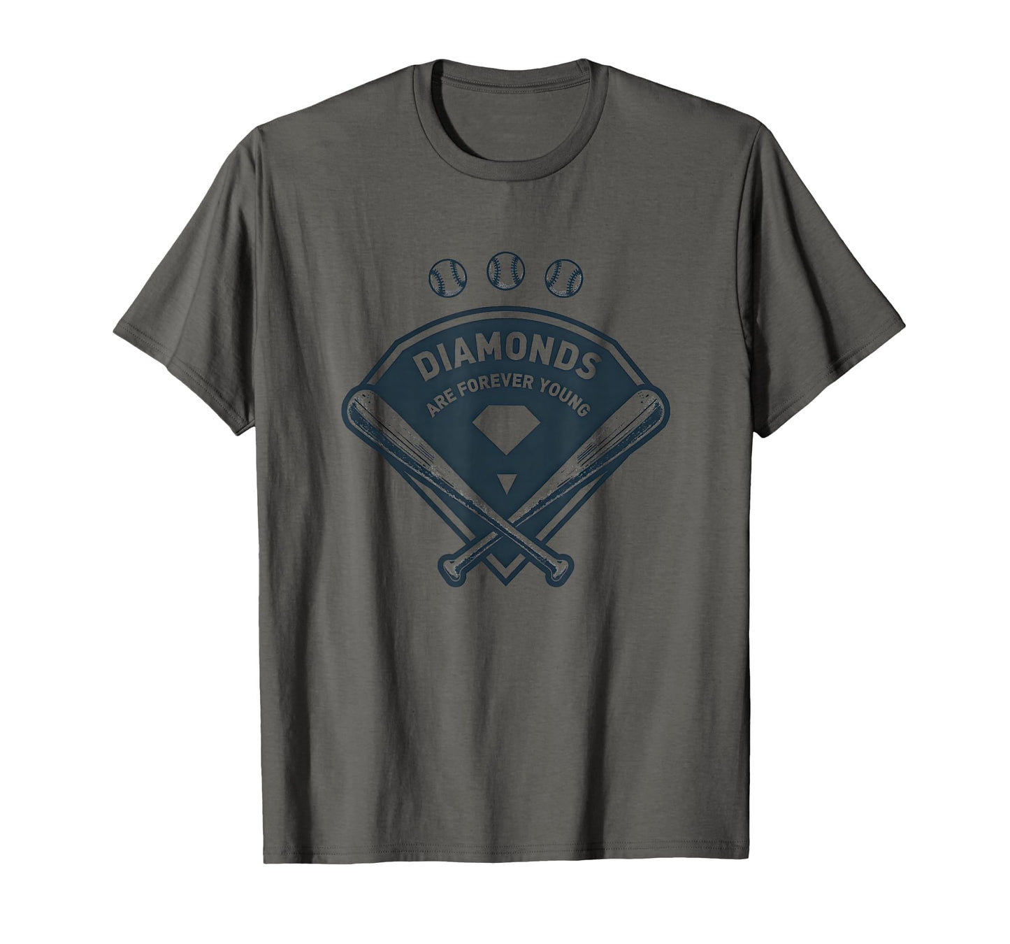 Diamonds Are Forever Young Baseball T-Shirt - Unique Graphic Men Women - T-Shirt, Sweatshirt, Hoodie