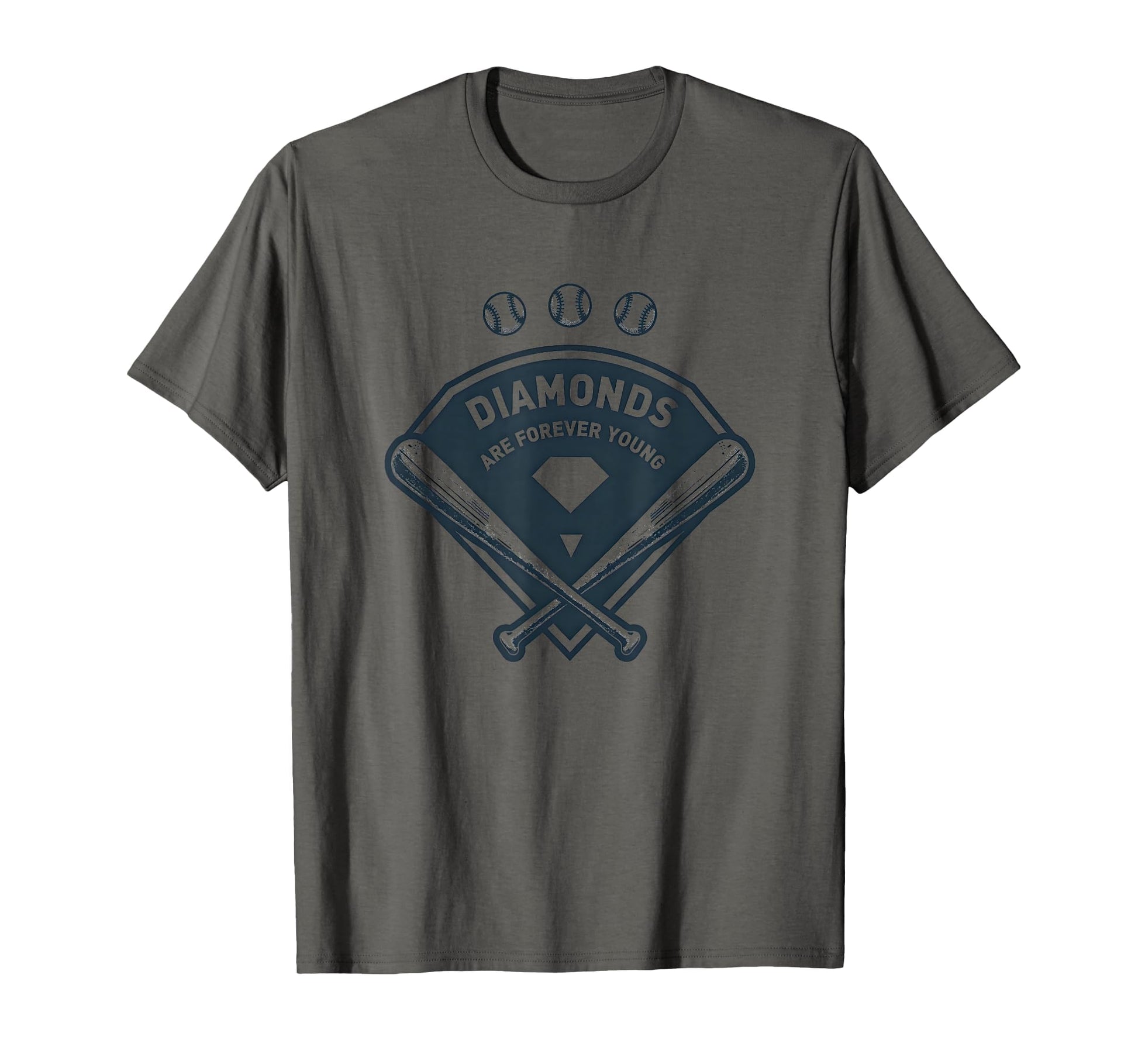 Diamonds Are Forever Young Baseball T-Shirt - Unique Graphic Men Women - T-Shirt, Sweatshirt, Hoodie