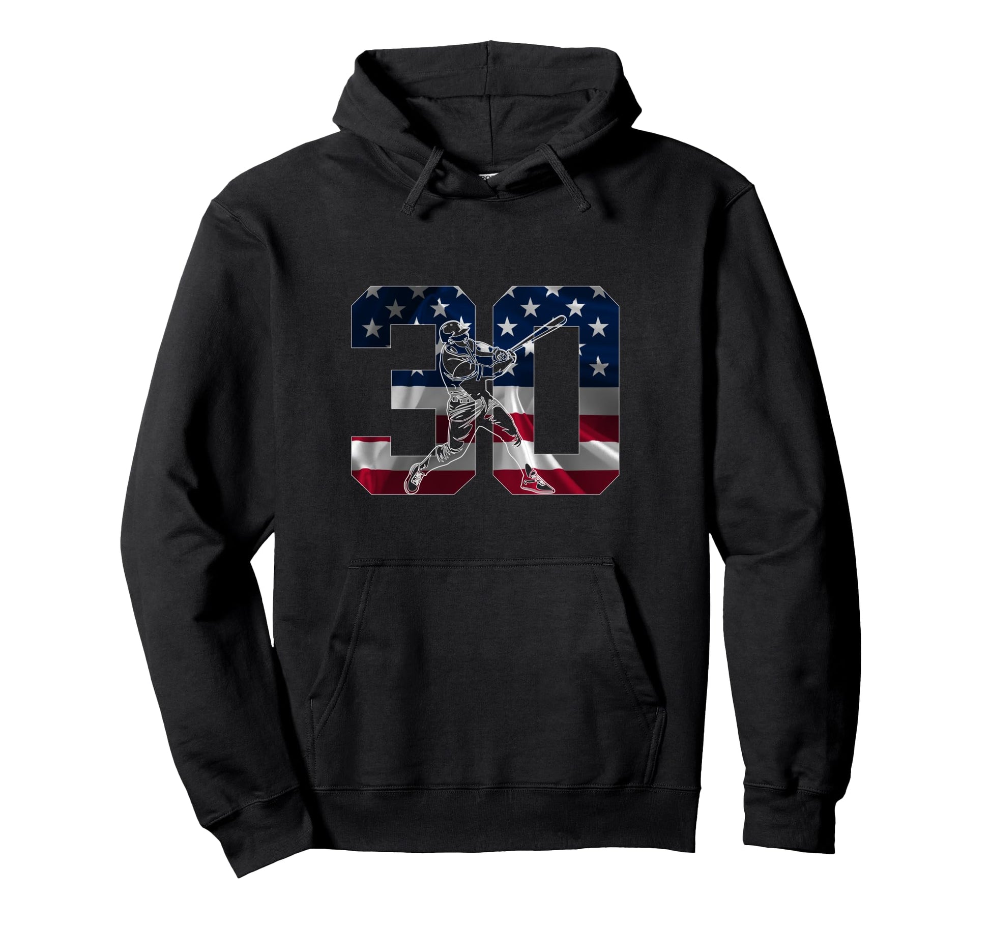 Number 30 Years Baseball 30Th Hoodie - Fun Novelty Design Men Women - T-Shirt, Sweatshirt, Hoodie