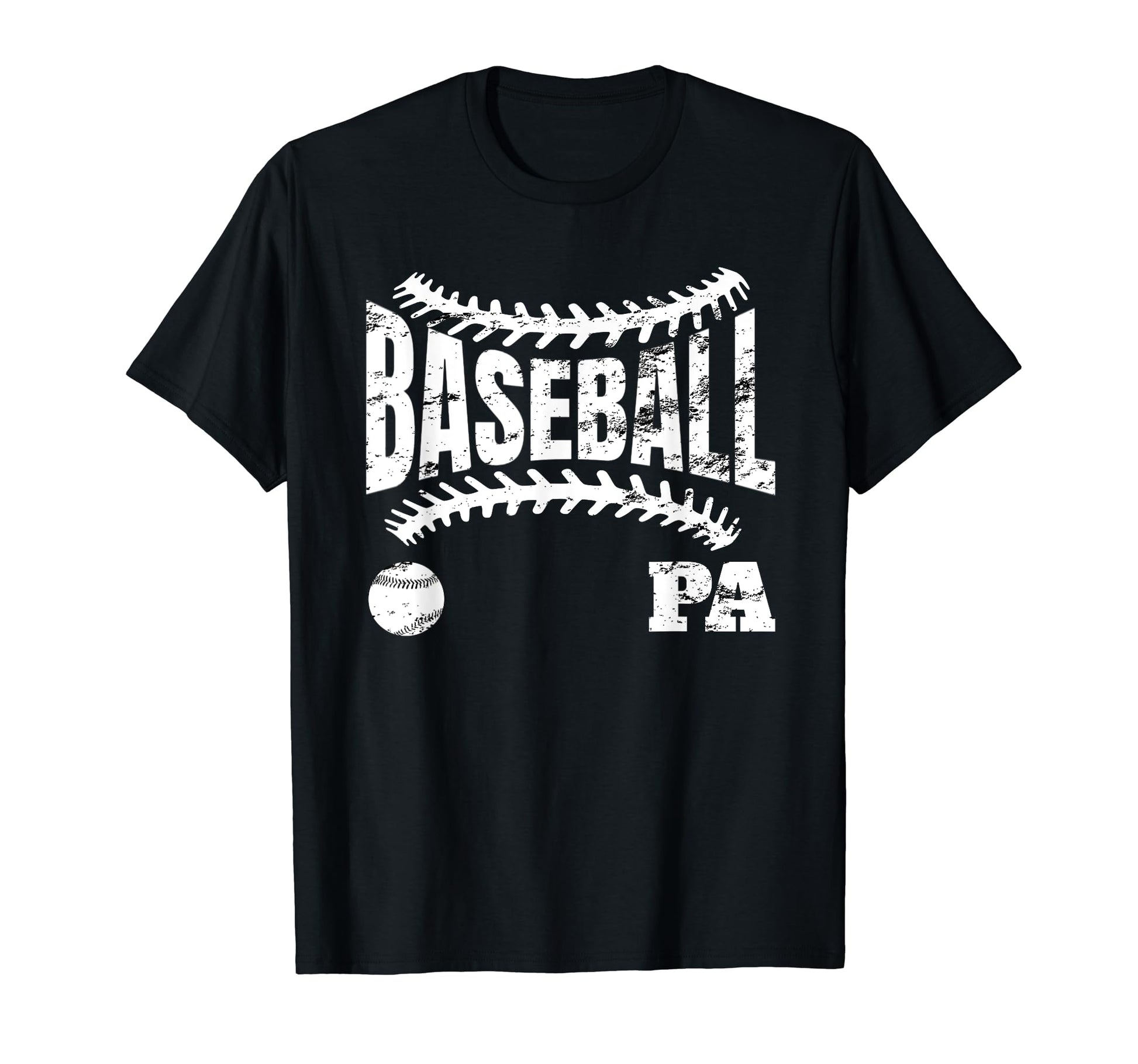 Mens Funny Baseball Pa Fathers Day T-Shirt - Custom Art Print Men Women - T-Shirt, Sweatshirt, Hoodie