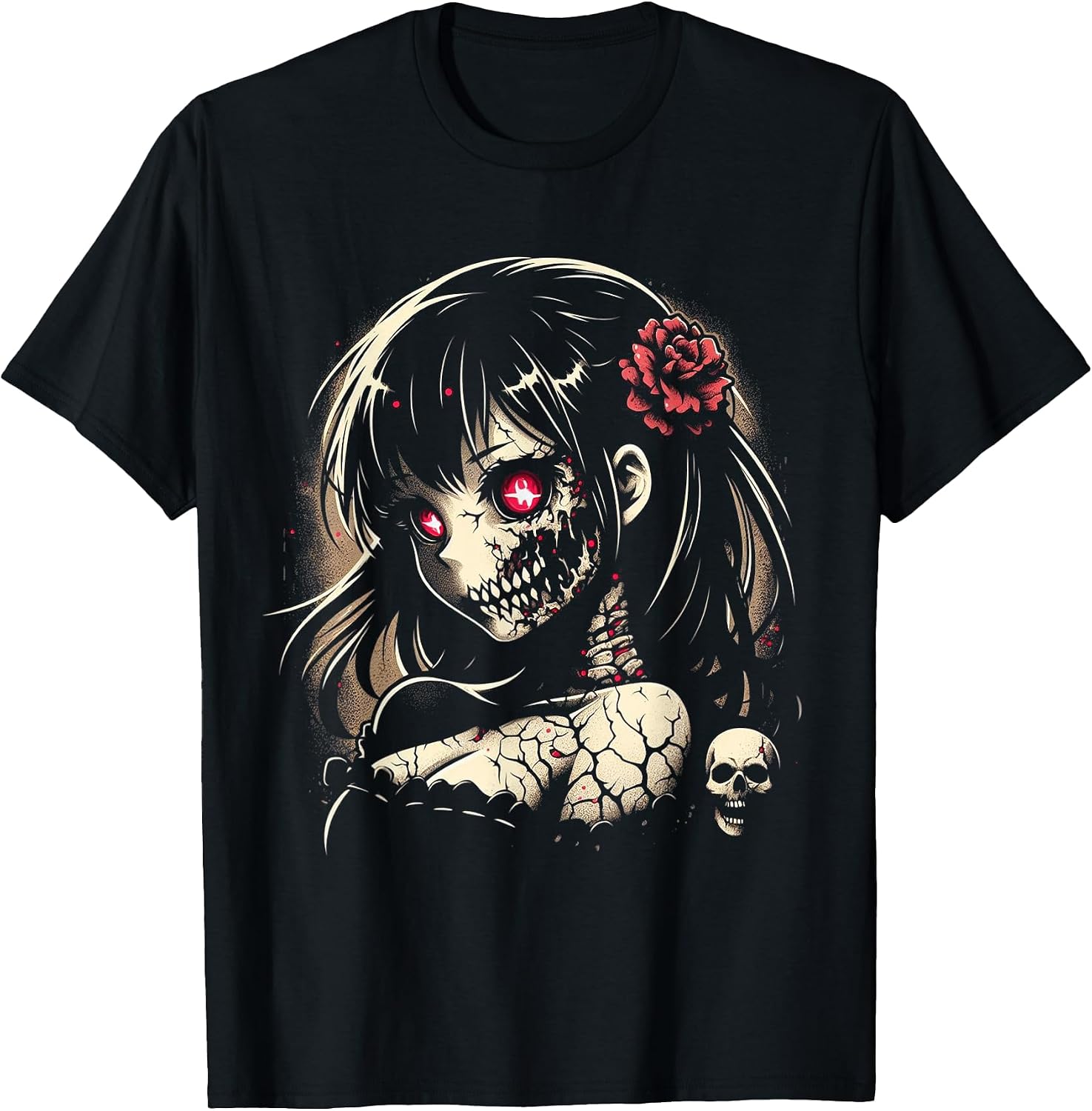 Japanisch Gruseliges Goth Horror Anime Manga Otaku - Adult & Kids T-Shirts, Sweatshirts & Hoodies apparel design preview 1