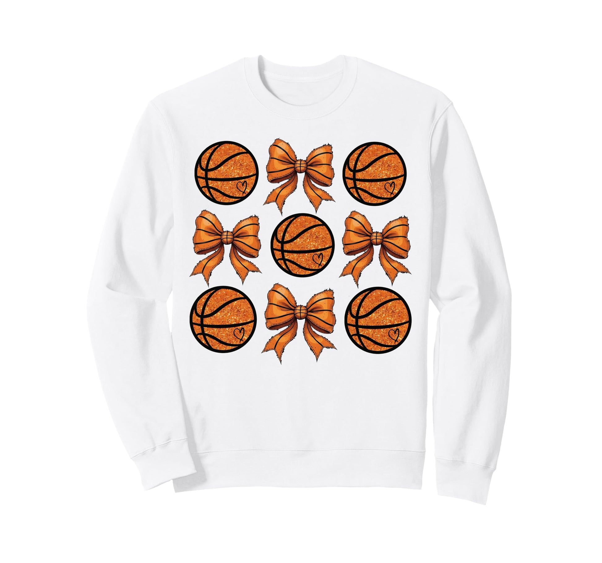 Basketball Bow Game Day Basketball Sweatshirt - Streetwear Style Unisex - T-Shirt, Sweatshirt, Hoodie