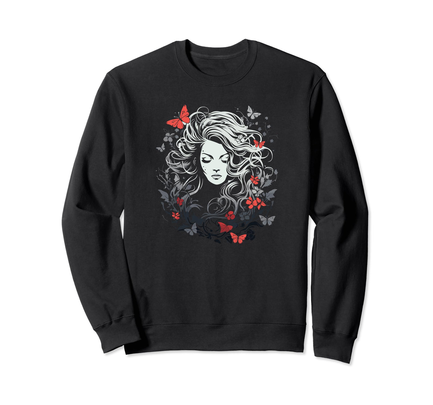 Butterfly Aesthetic Dreaming Sweatshirt - Custom Art Print for Adults - T-Shirt, Sweatshirt, Hoodie