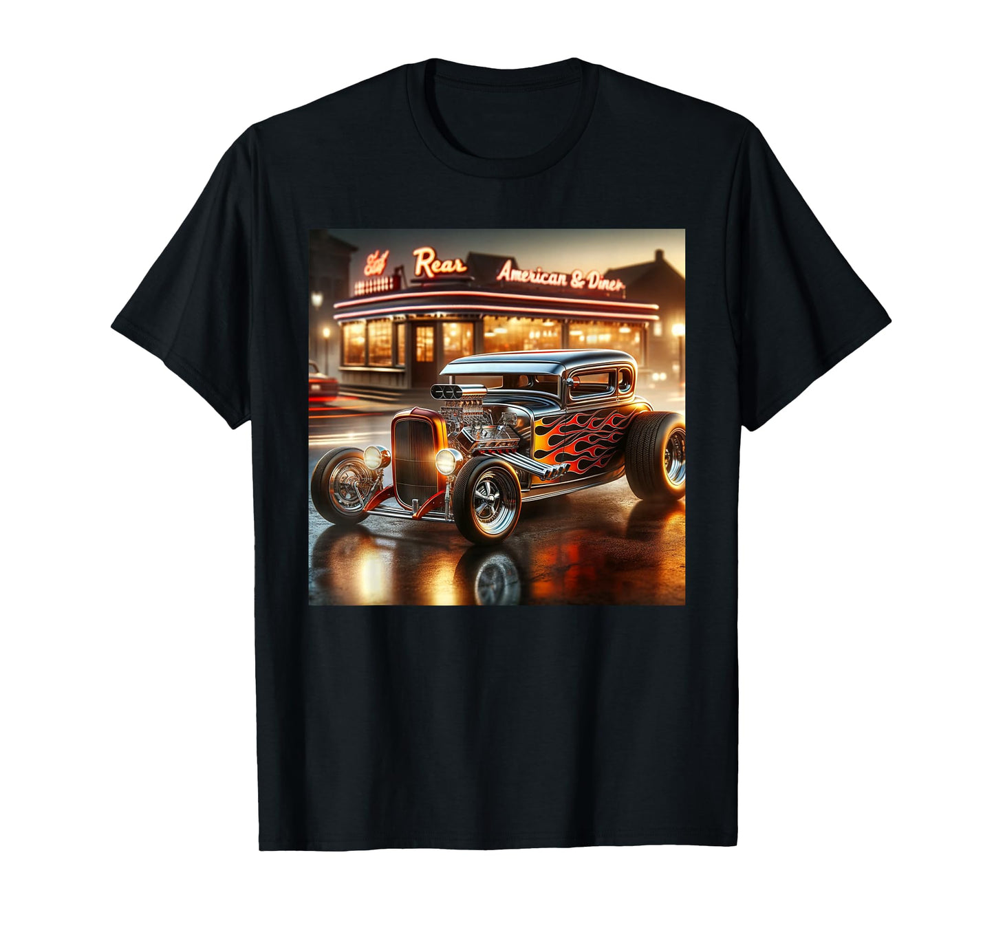 Hot Rod Custom Hotrod Car T-Shirt - Minimalist Print for Adults - T-Shirt, Sweatshirt, Hoodie