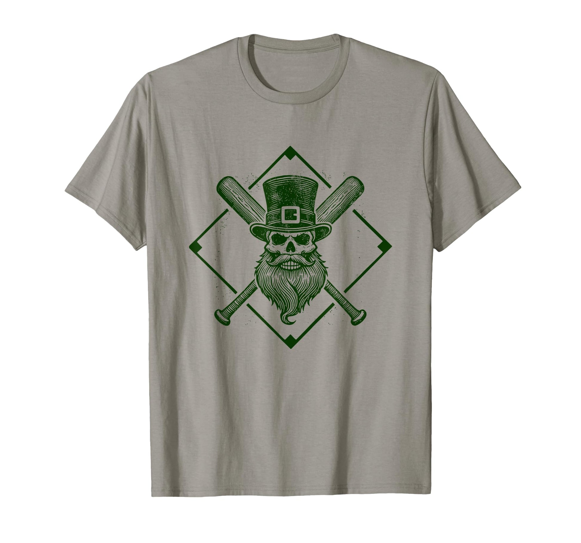 St Patricks Day Baseball Leprechaun T-Shirt - Minimalist Print Men Women - T-Shirt, Sweatshirt, Hoodie