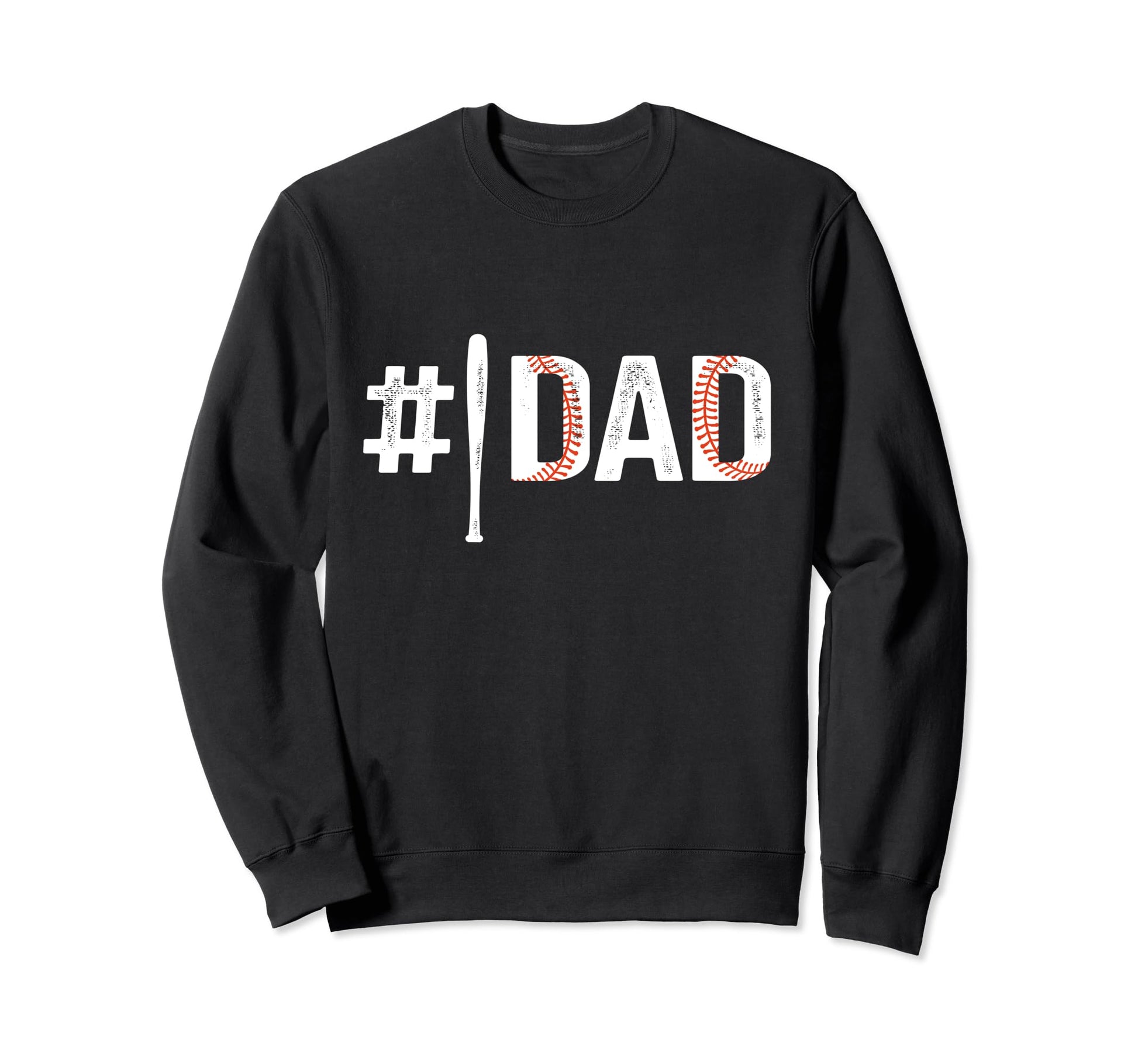 Number One 1 Baseball Dad Sweatshirt - Aesthetic Graphic for Adults - T-Shirt, Sweatshirt, Hoodie