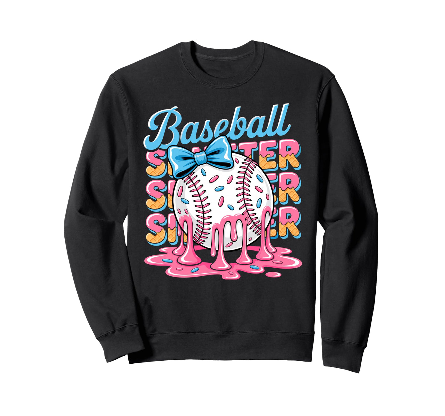 Sweet Lover Baseball Sister Sweatshirt - Fun Novelty Design for Adults - T-Shirt, Sweatshirt, Hoodie