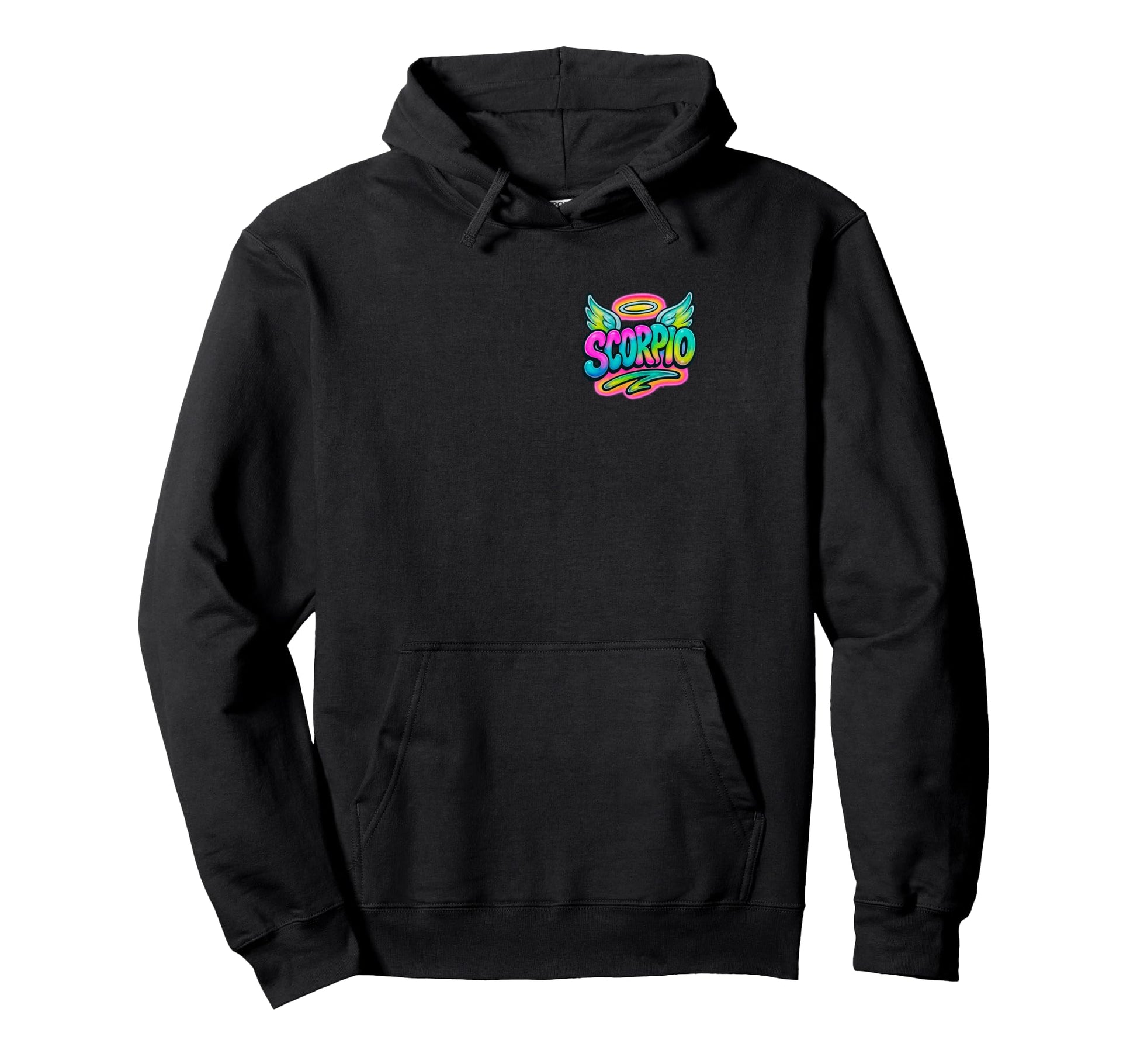 Scorpio Y2K Angelcore Vibrant Zodiac Hoodie - Aesthetic Graphic for Adults - T-Shirt, Sweatshirt, Hoodie