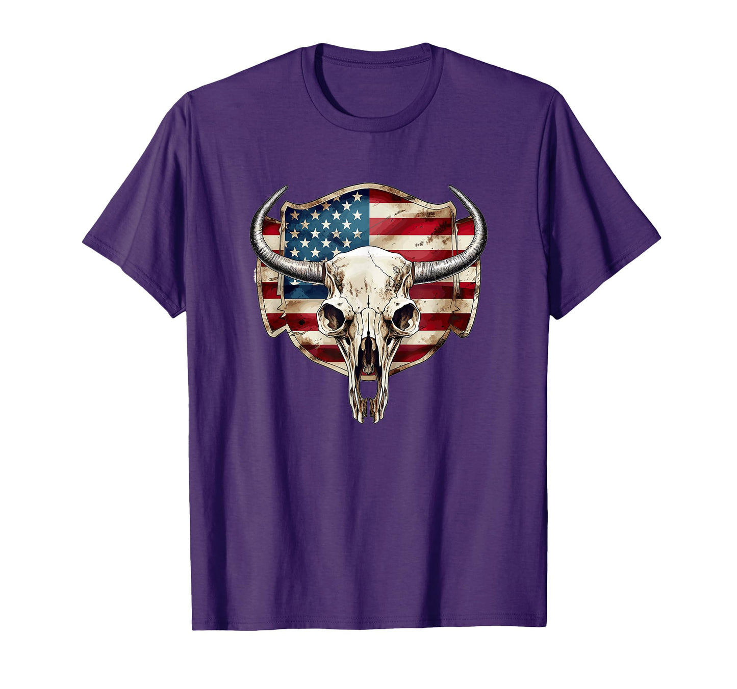Cow Bull Cattle Skull Head Western T-Shirt - Novelty Apparel for Adults - T-Shirt, Sweatshirt, Hoodie