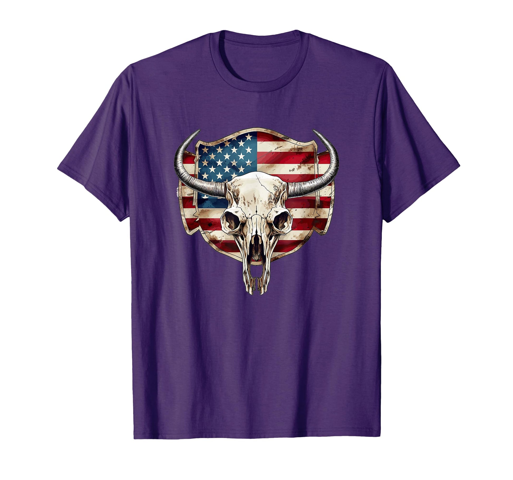 Cow Bull Cattle Skull Head Western T-Shirt - Novelty Apparel for Adults - T-Shirt, Sweatshirt, Hoodie