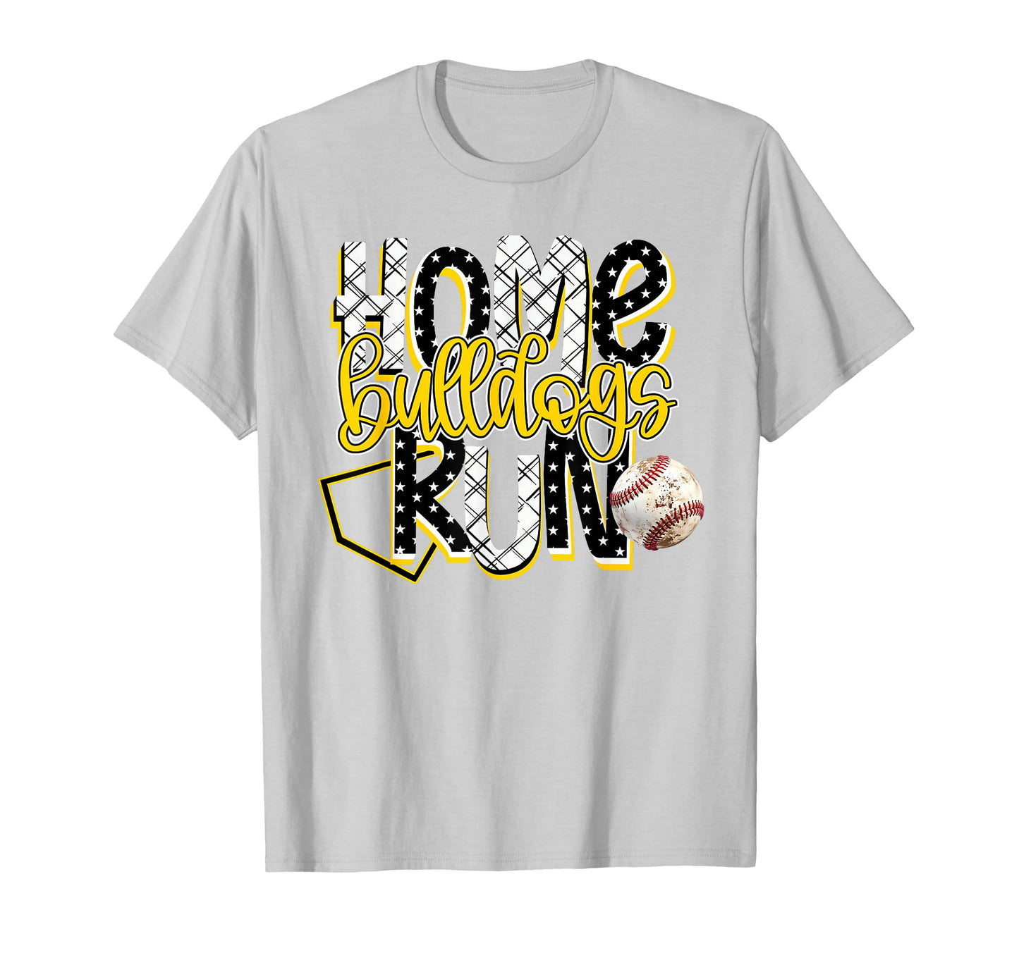 Home Run Bulldogs Baseball Game Day T-Shirt - Graphic Print for Adults - T-Shirt, Sweatshirt, Hoodie