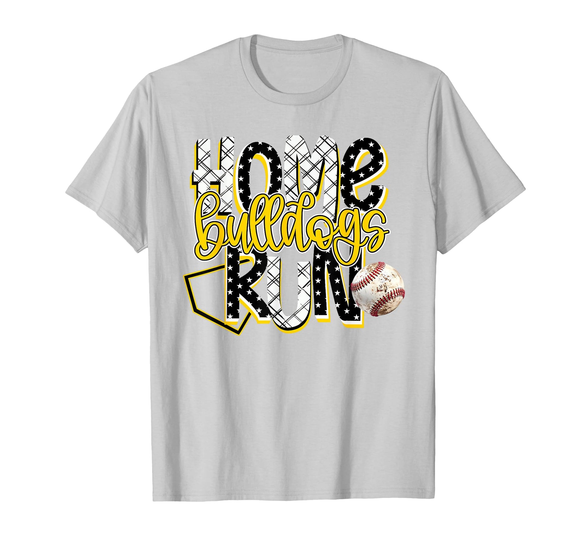 Home Run Bulldogs Baseball Game Day T-Shirt - Graphic Print for Adults - T-Shirt, Sweatshirt, Hoodie