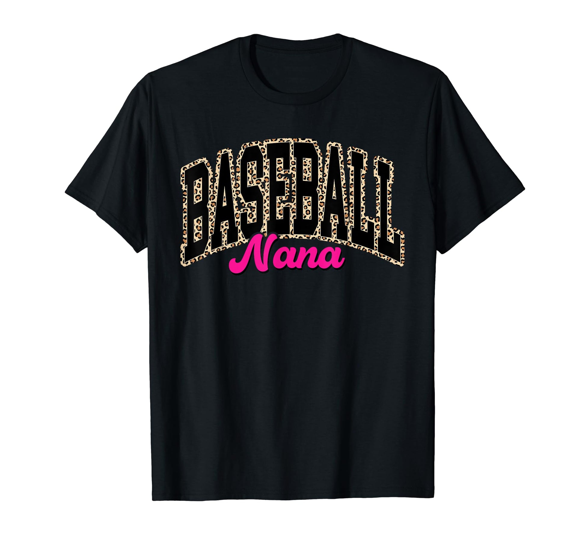 Baseball Nana Leopard Baseball Nana T-Shirt - Minimalist Print for Adults - T-Shirt, Sweatshirt, Hoodie