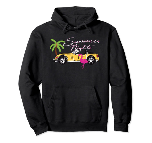 80S Preppy Varsity Malibu Car Y2K Hoodie - Minimalist Print Men Women - T-Shirt, Sweatshirt, Hoodie