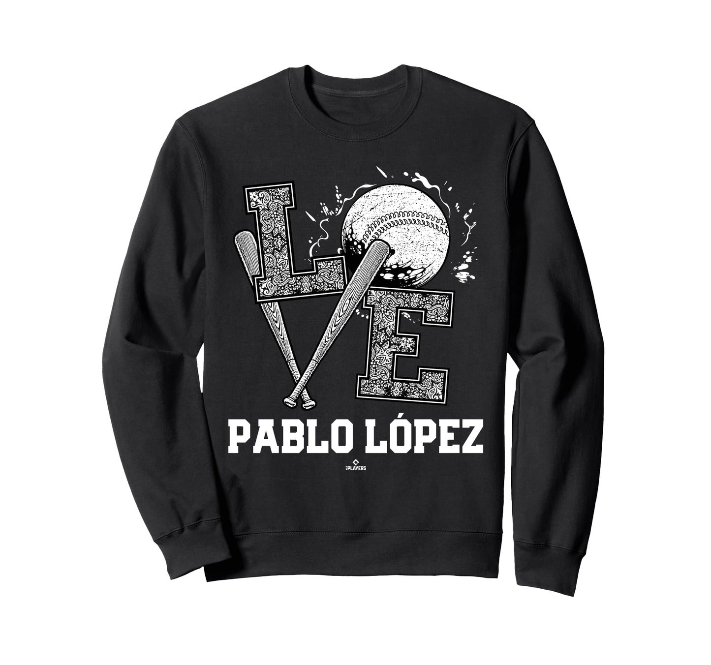Distressed Baseball Love Pablo L Sweatshirt - Streetwear Style for Adults - T-Shirt, Sweatshirt, Hoodie
