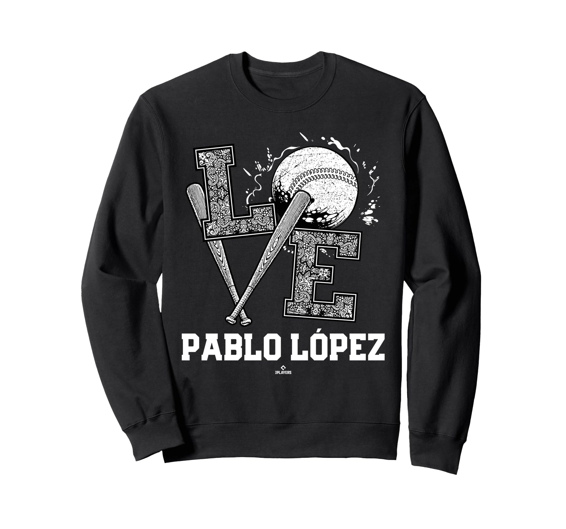 Distressed Baseball Love Pablo L Sweatshirt - Streetwear Style for Adults - T-Shirt, Sweatshirt, Hoodie