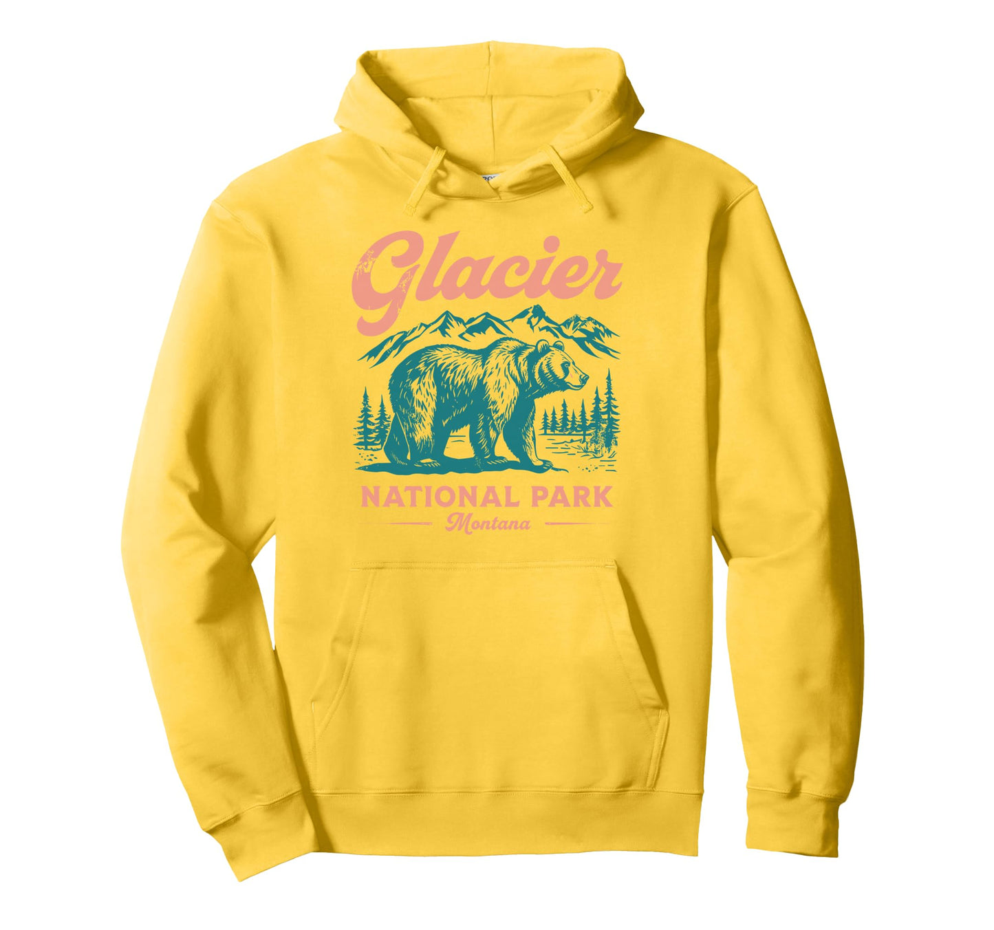 Glacier National Park Montana Usa Sweatshirt - Novelty Apparel for Adults - T-Shirt, Sweatshirt, Hoodie