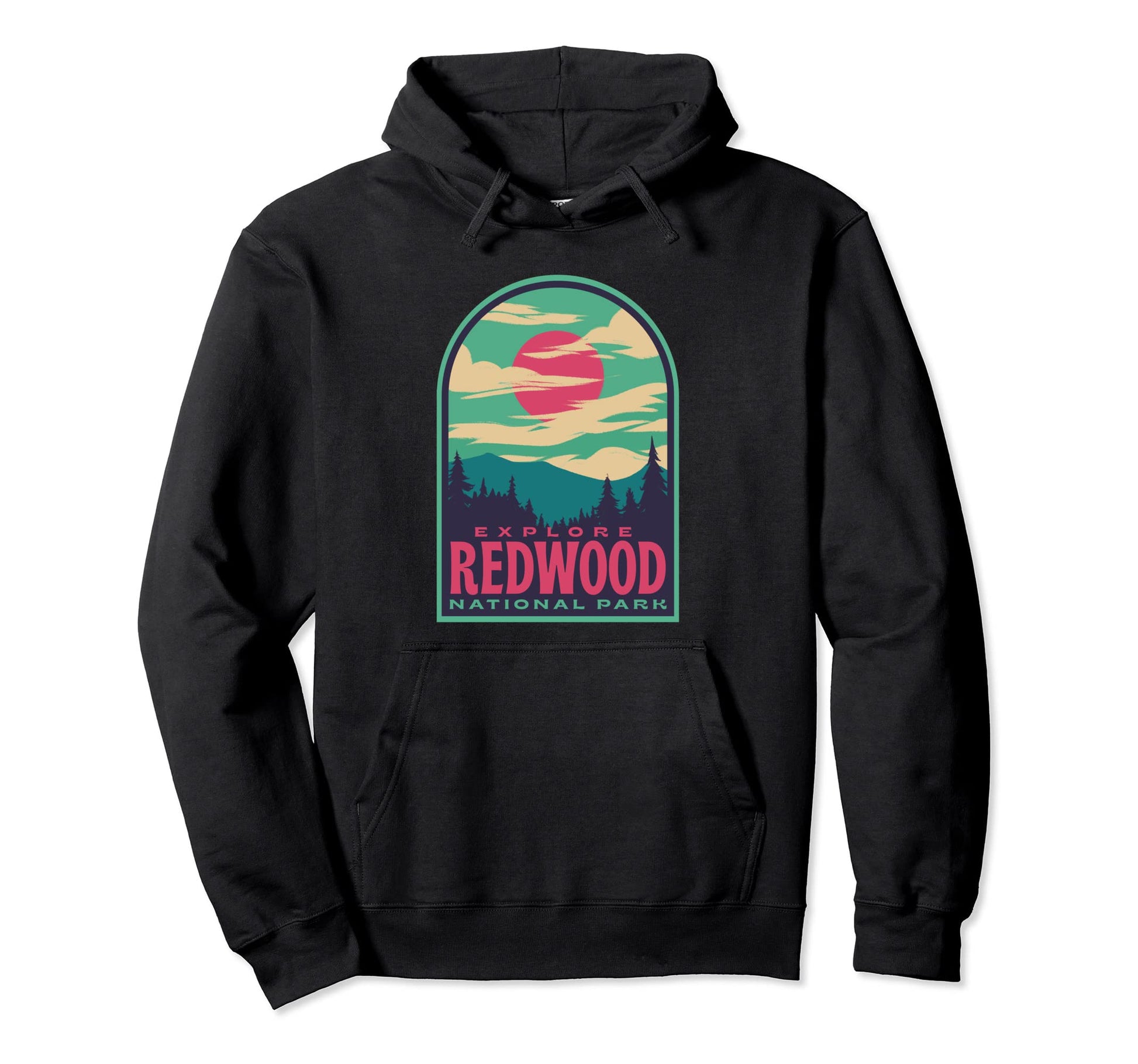 Redwood National Park Sunset Hoodie - Streetwear Style for Adults - T-Shirt, Sweatshirt, Hoodie