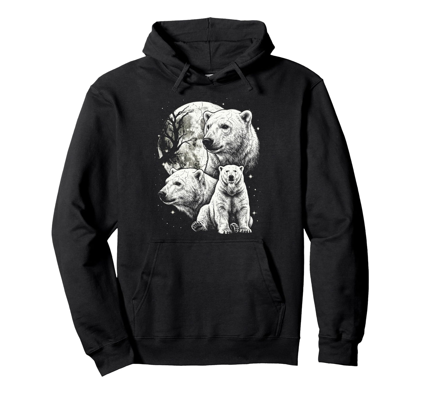 Polar Bear 90S Aesthetic Y2K Polar Hoodie - Casual Everyday Wear Men Women - T-Shirt, Sweatshirt, Hoodie