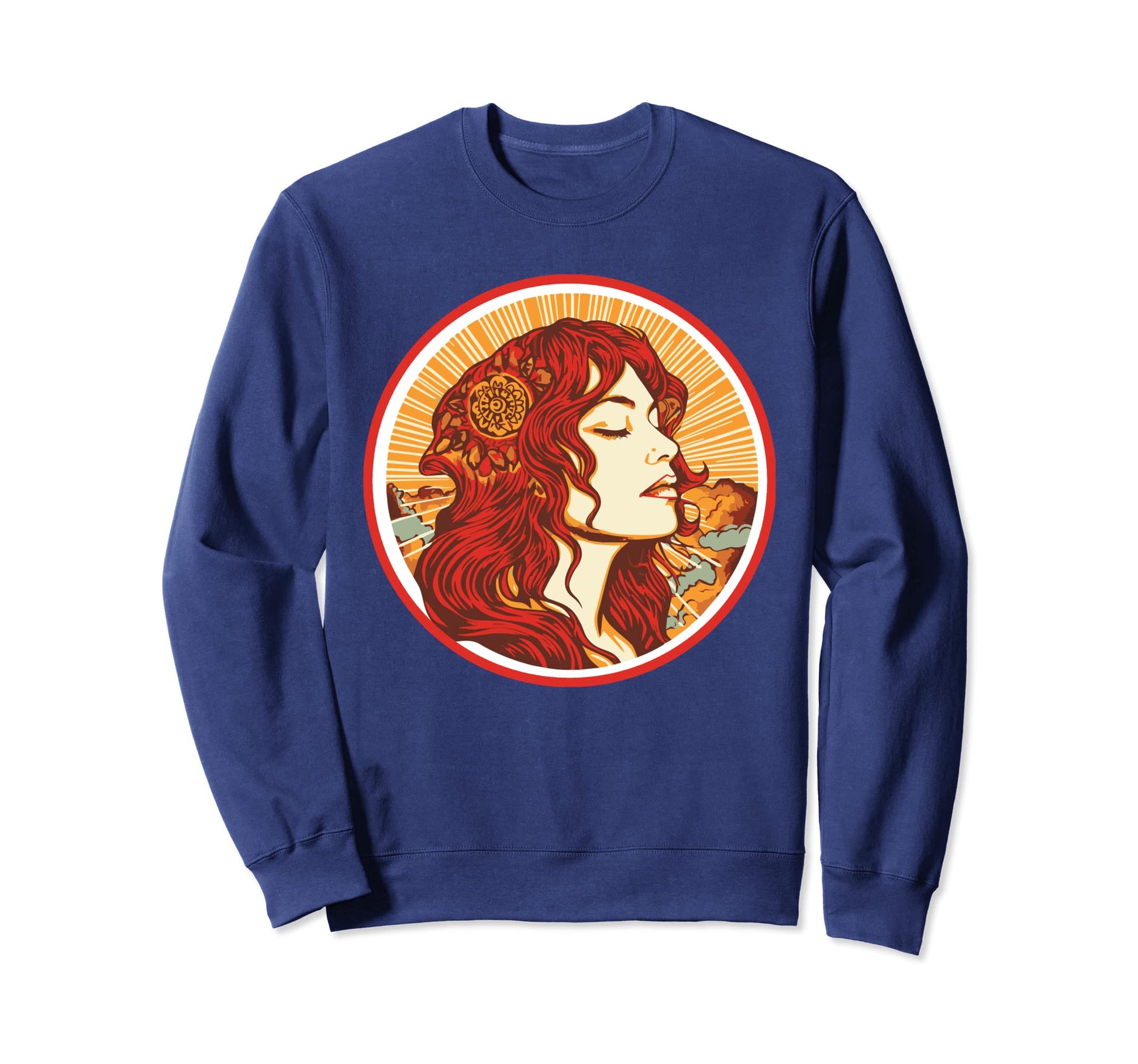 Groovy Mountain Mama Hippie 60S Sweatshirt - Fun Novelty Design Men Women - T-Shirt, Sweatshirt, Hoodie