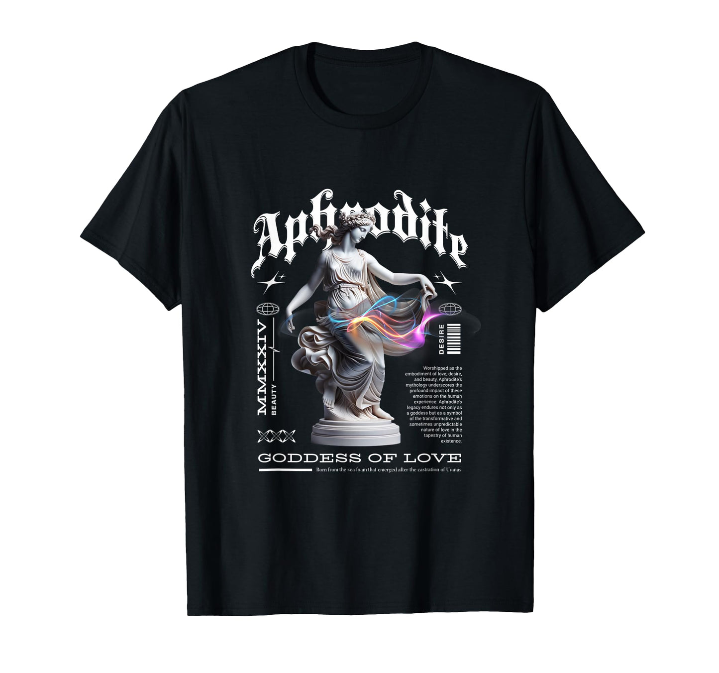 Streetwear Aphrodite Bold Urban T-Shirt - Fun Novelty Design for Adults - T-Shirt, Sweatshirt, Hoodie
