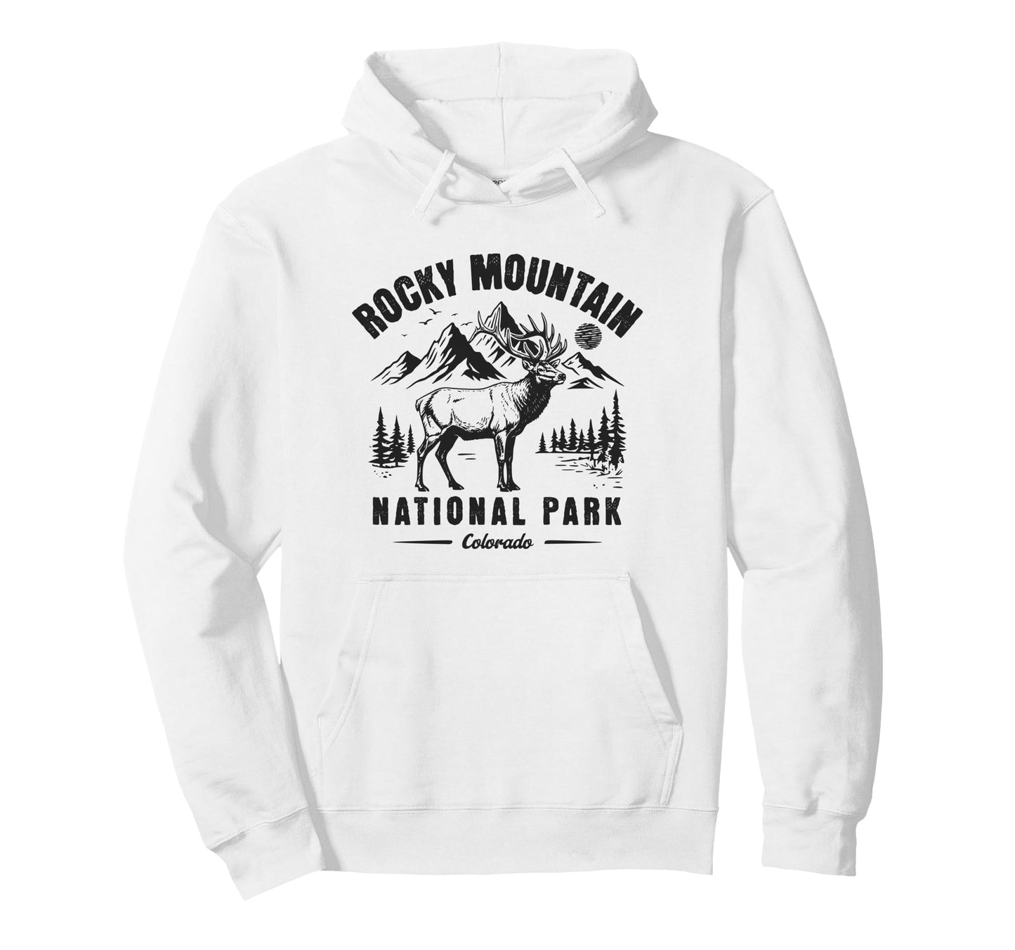 Rocky Mountain National Park Colorado Hoodie - Novelty Apparel Men Women - T-Shirt, Sweatshirt, Hoodie