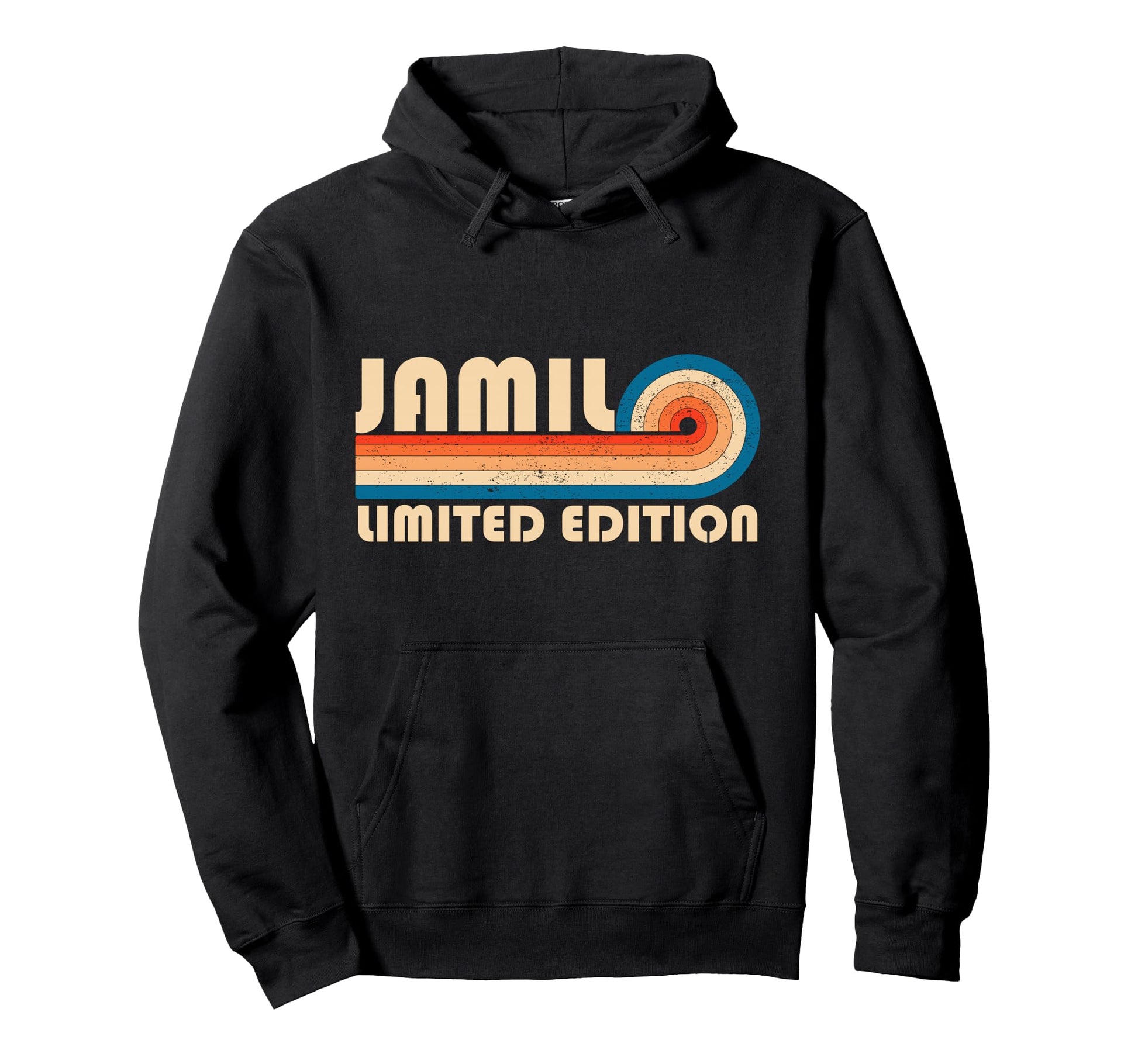 Jamil 70S 80S Sunset Stripe Hoodie - Streetwear Style Men Women - T-Shirt, Sweatshirt, Hoodie