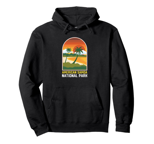 American Samoa National Park Sunset Hoodie - Custom Art Print for Adults - T-Shirt, Sweatshirt, Hoodie