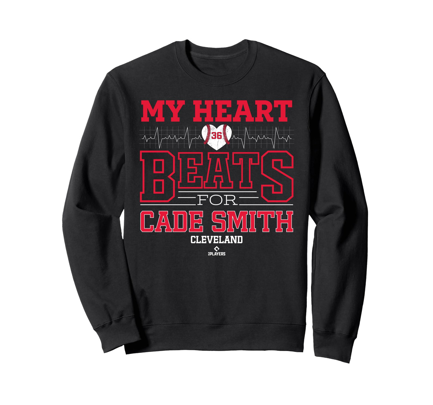 My Heart Beats Cade Smith Cleveland Sweatshirt - Minimalist Print Unisex - T-Shirt, Sweatshirt, Hoodie