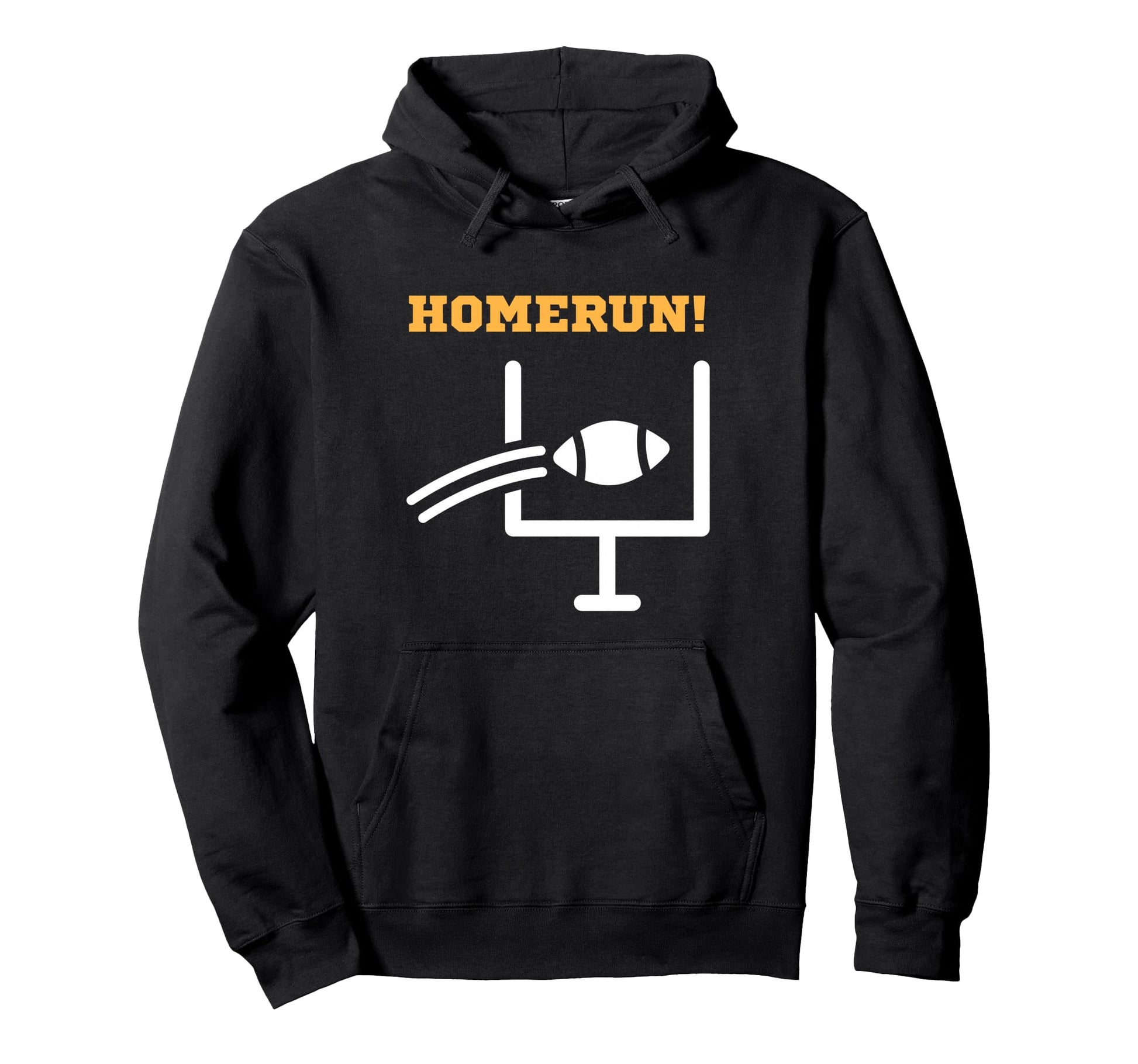 Homerun Funny Baseball Football Hoodie - Minimalist Print for Adults - T-Shirt, Sweatshirt, Hoodie