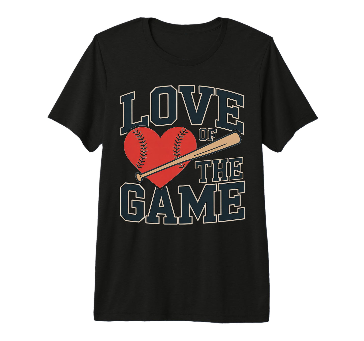 Love Game Baseball Heart Bat Tournament T-Shirt - Streetwear Style Unisex - T-Shirt, Sweatshirt, Hoodie