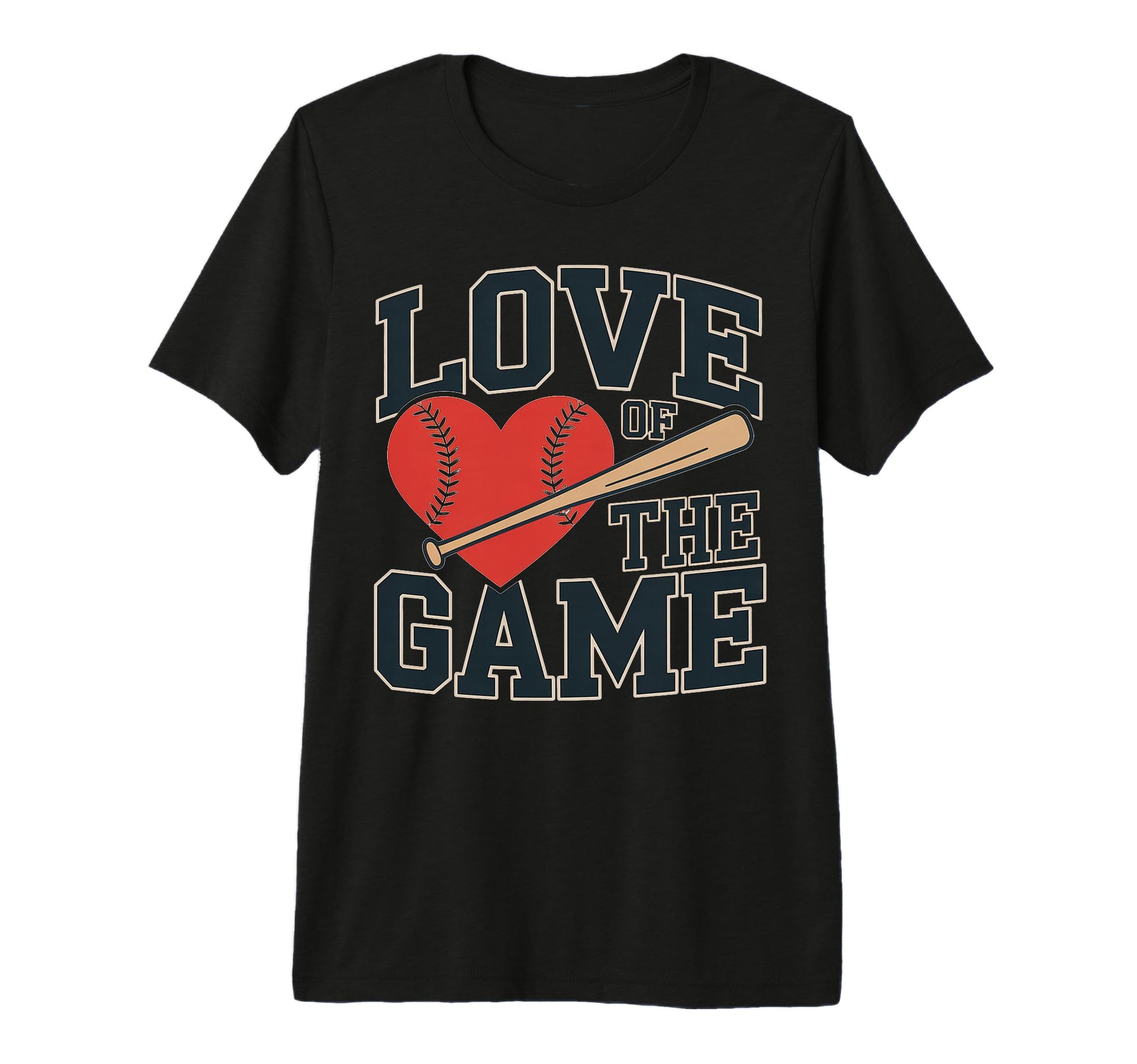 Love Game Baseball Heart Bat Tournament T-Shirt - Streetwear Style Unisex - T-Shirt, Sweatshirt, Hoodie
