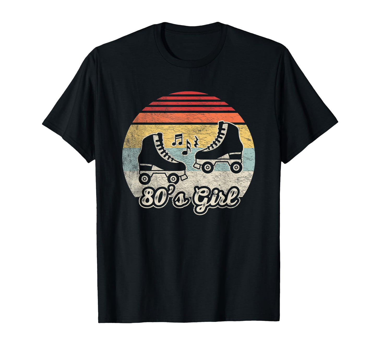 80S Roller Skates Music Vibe T-Shirt - Graphic Print Men Women - T-Shirt, Sweatshirt, Hoodie