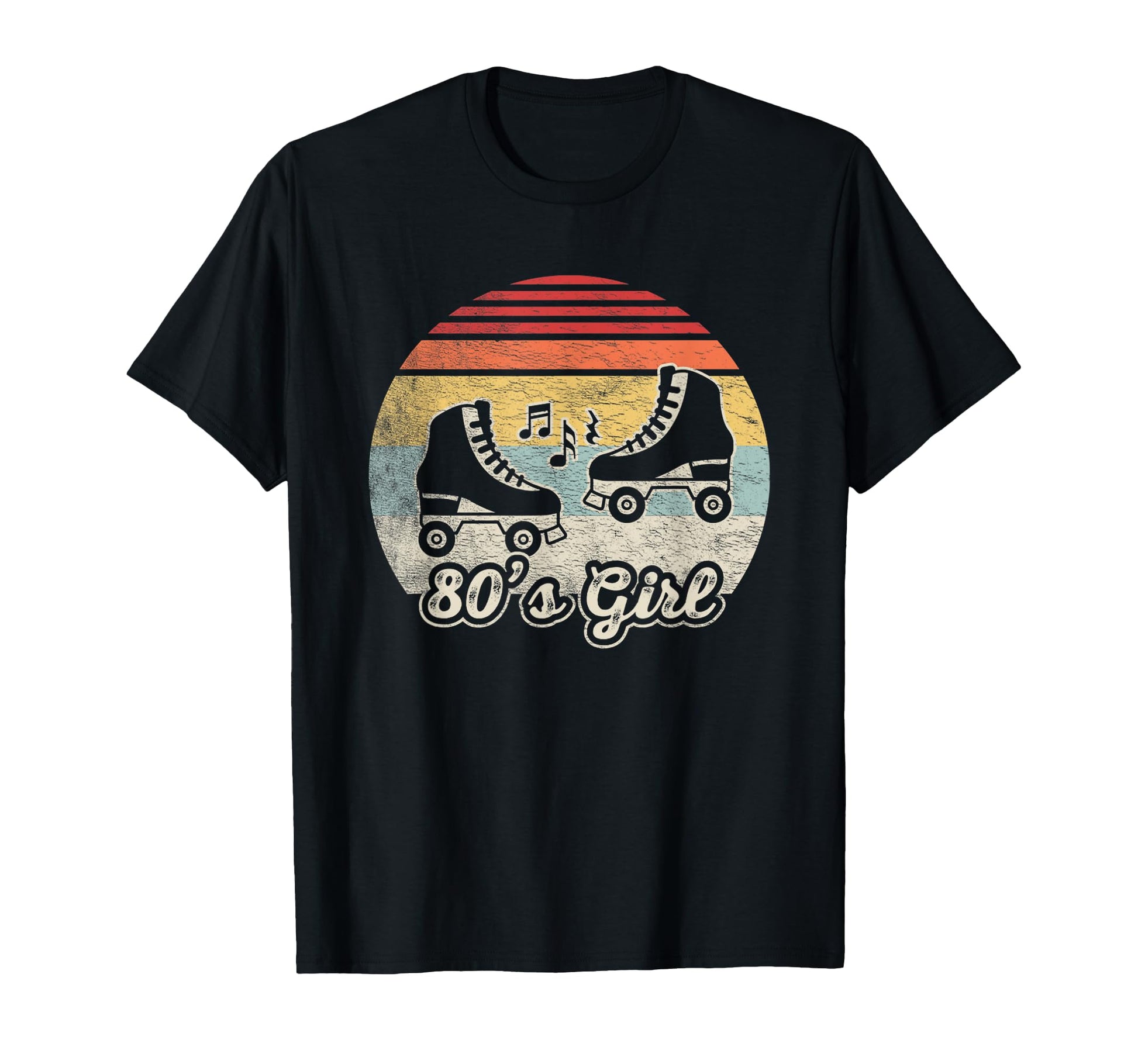 80S Roller Skates Music Vibe T-Shirt - Graphic Print Men Women - T-Shirt, Sweatshirt, Hoodie