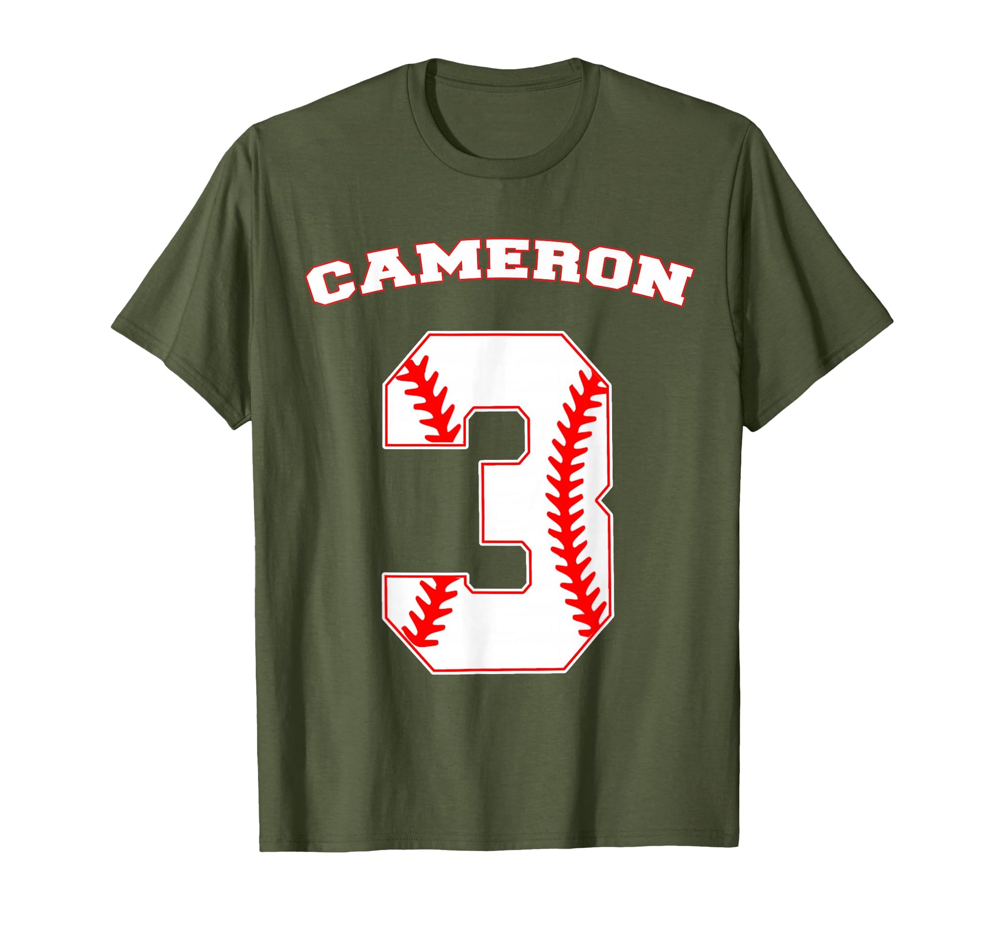Cameron Baseball Name Three Years 3Rd T-Shirt - Custom Art Print Unisex - T-Shirt, Sweatshirt, Hoodie