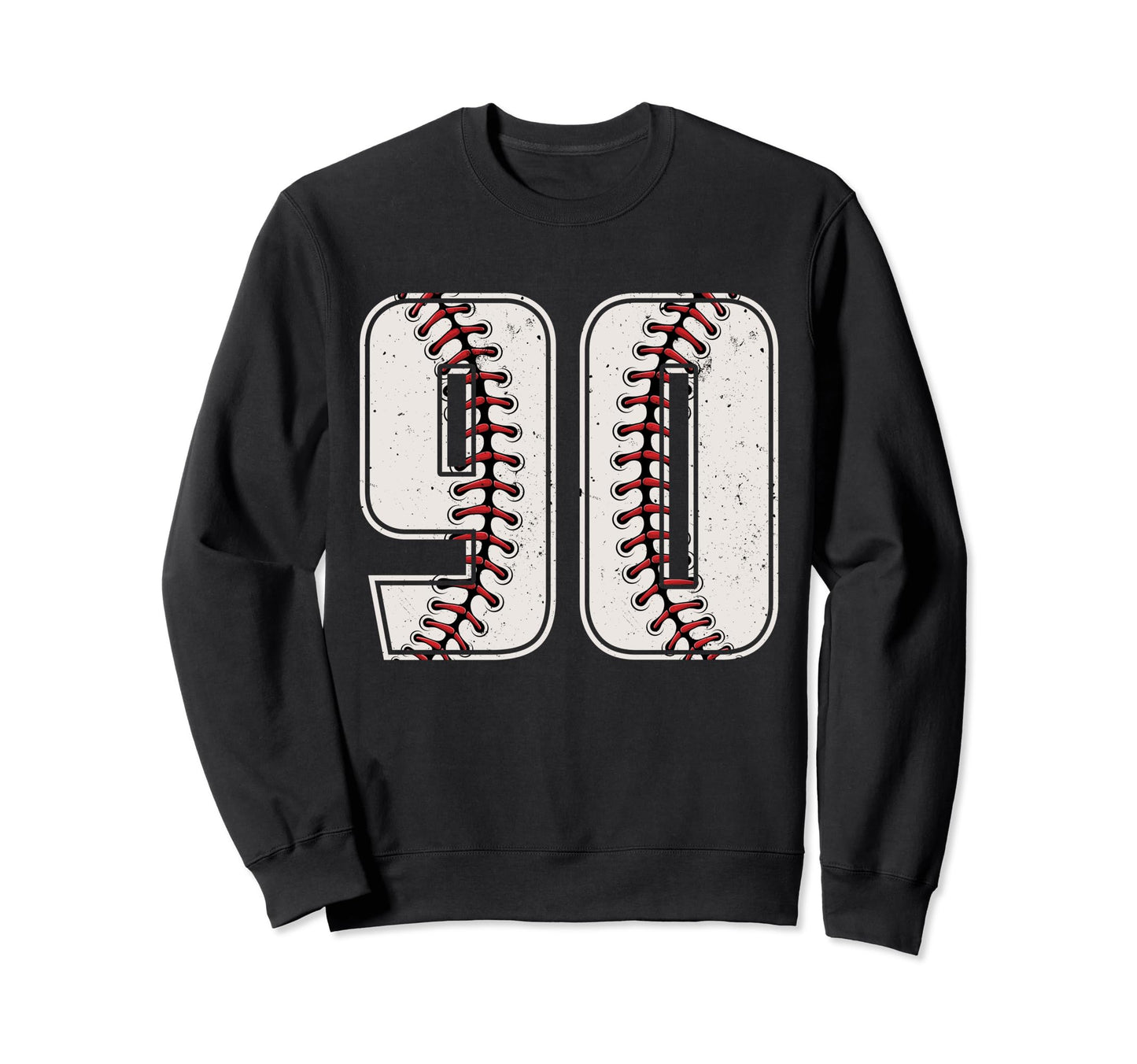 Baseball Player Number 90 Ninety Sweatshirt - Graphic Print Men Women - T-Shirt, Sweatshirt, Hoodie