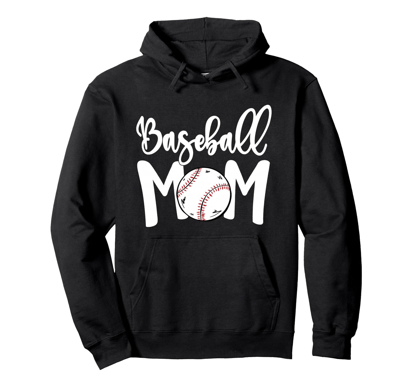 Funny Baseball Mom White Softball Mom Hoodie - Graphic Print Men Women - T-Shirt, Sweatshirt, Hoodie
