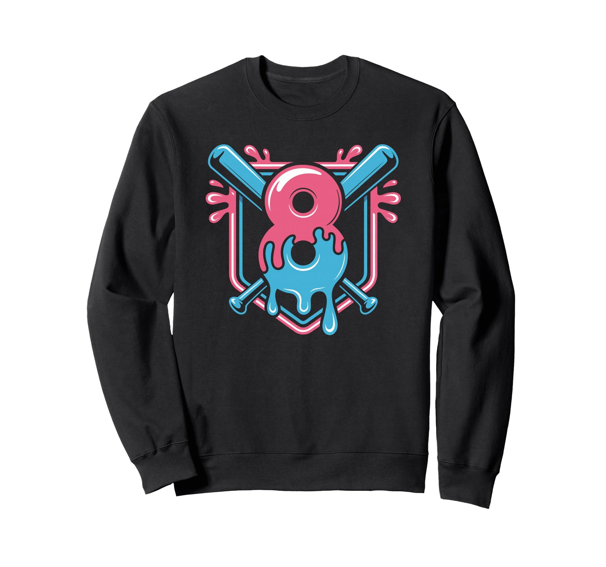 Eight Years Awesome Baseball Sweatshirt - Streetwear Style Men Women - T-Shirt, Sweatshirt, Hoodie