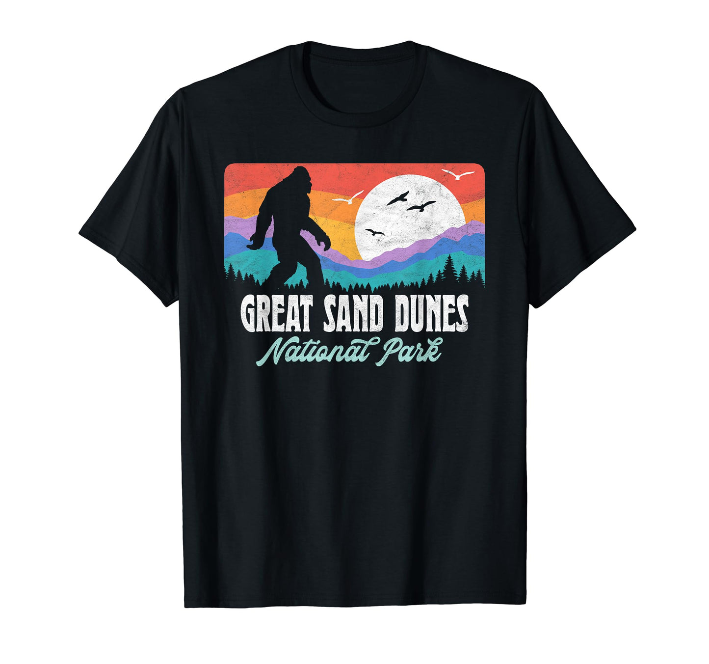 Bigfoot Great Sand Dunes T-Shirt - Casual Everyday Wear for Adults - T-Shirt, Sweatshirt, Hoodie