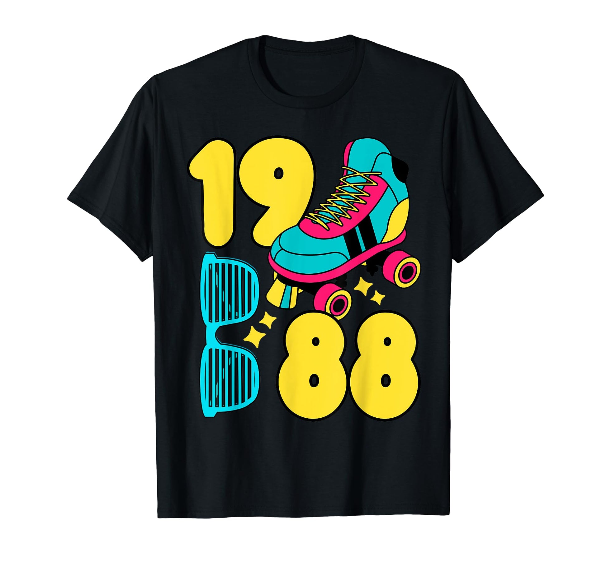 1988 Roller Rink 80S Night Nostalgia T-Shirt - Unique Graphic Men Women - T-Shirt, Sweatshirt, Hoodie
