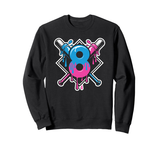 Baseball Birthday Confidence Age Sweatshirt - Custom Art Print for Adults - T-Shirt, Sweatshirt, Hoodie