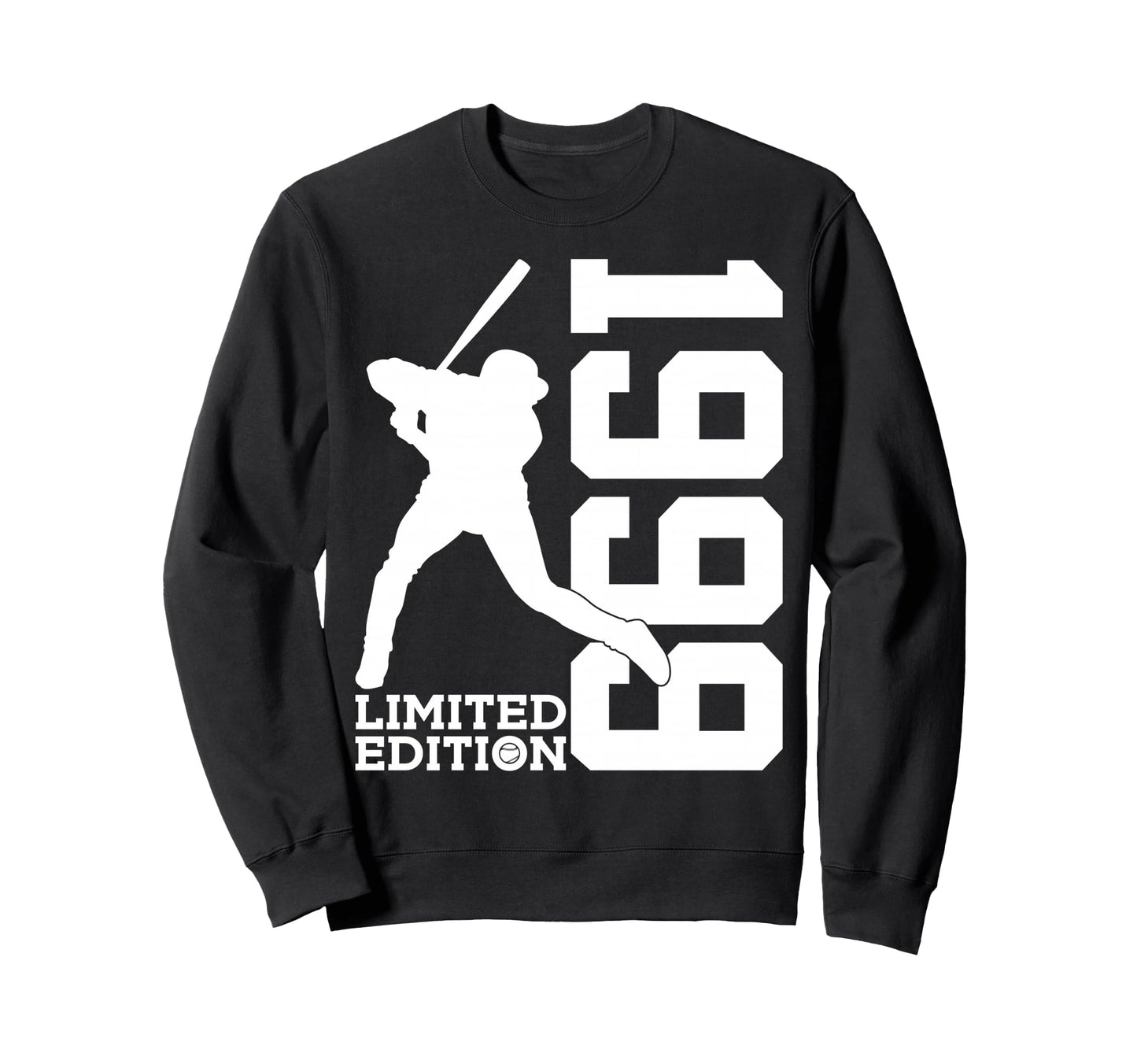 27Th Birthday Baseball 1999 Sweatshirt - Fun Novelty Design for Adults - T-Shirt, Sweatshirt, Hoodie