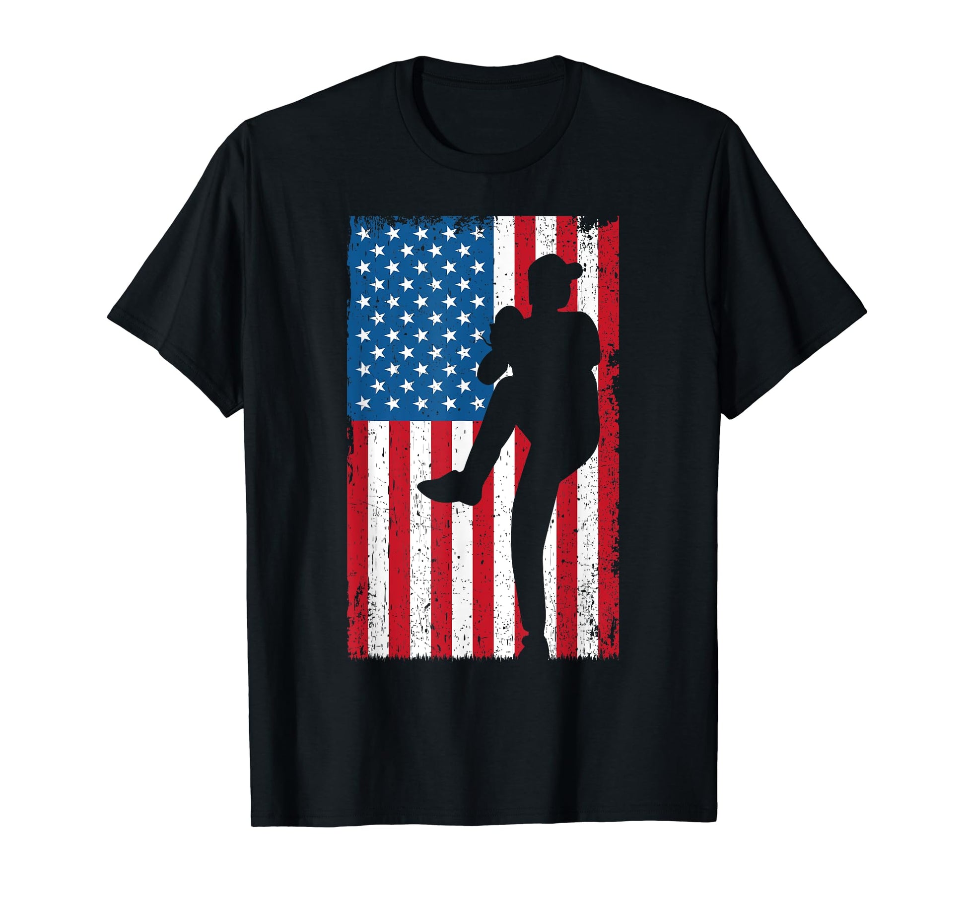 Usa American Flag Baseball Patriotic T-Shirt - Unique Graphic for Adults - T-Shirt, Sweatshirt, Hoodie