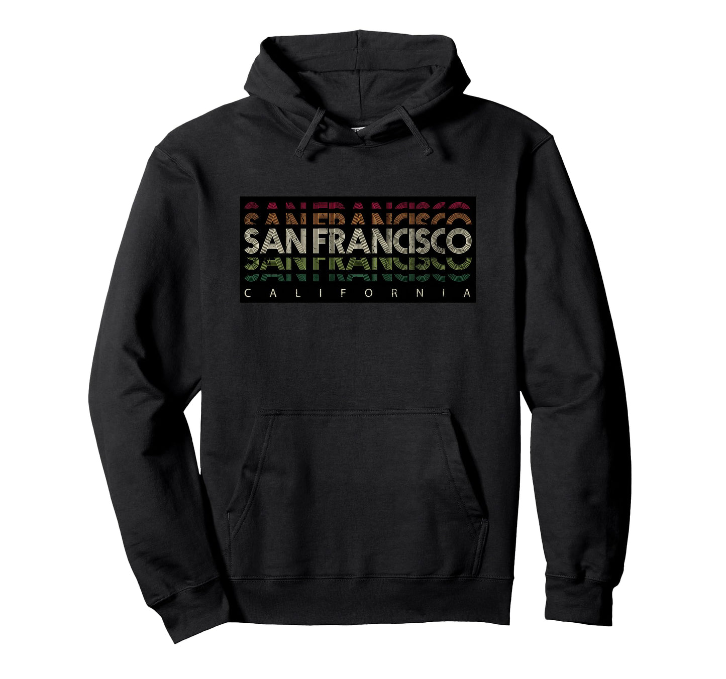 Coool San Francisco California Sunset Hoodie - Unique Graphic for Adults - T-Shirt, Sweatshirt, Hoodie