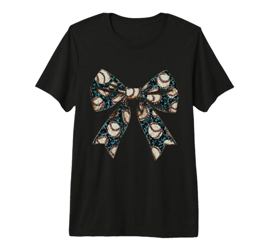 Baseball Coquette Bow Baseball T-Shirt - Aesthetic Graphic for Adults - T-Shirt, Sweatshirt, Hoodie