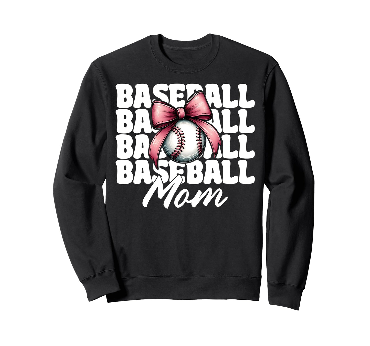Baseball Mom Baseball Mama Sweatshirt - Fun Novelty Design for Adults - T-Shirt, Sweatshirt, Hoodie