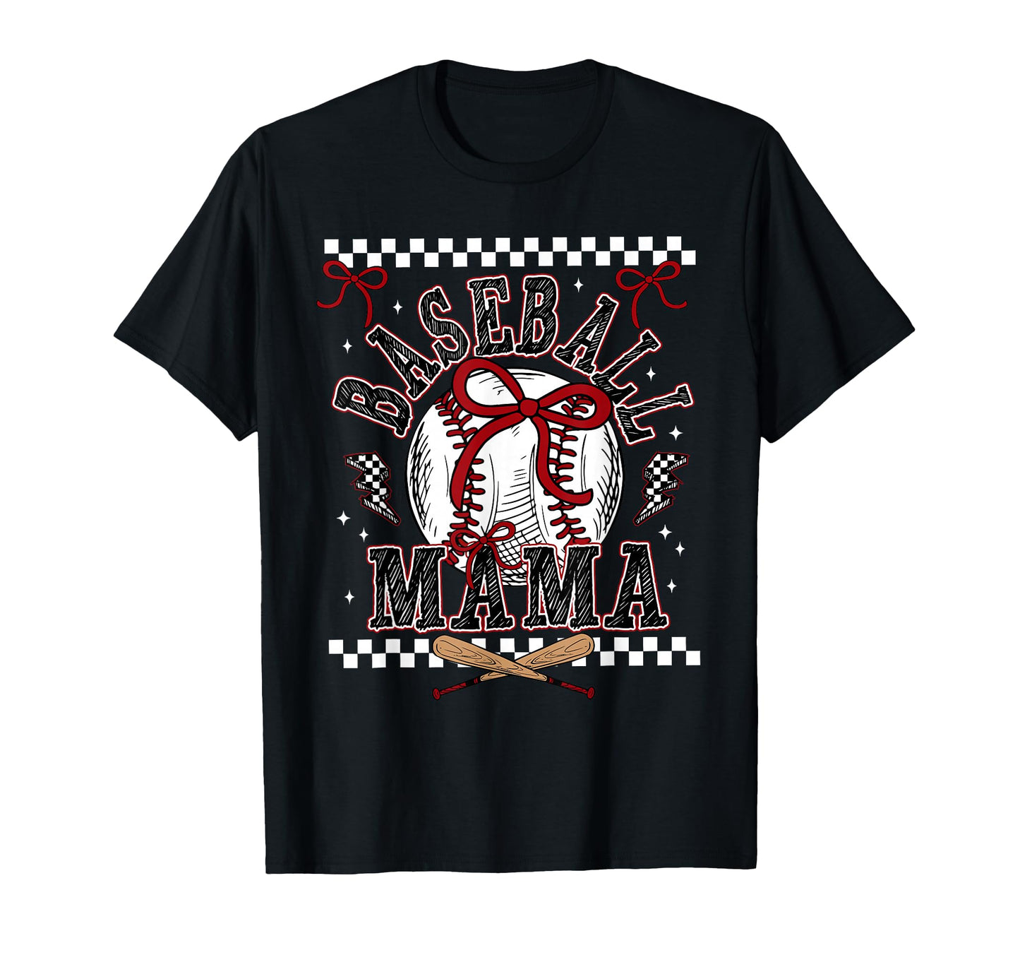 Baseball Mama Coquette Bow Game Day T-Shirt - Streetwear Style for Adults - T-Shirt, Sweatshirt, Hoodie