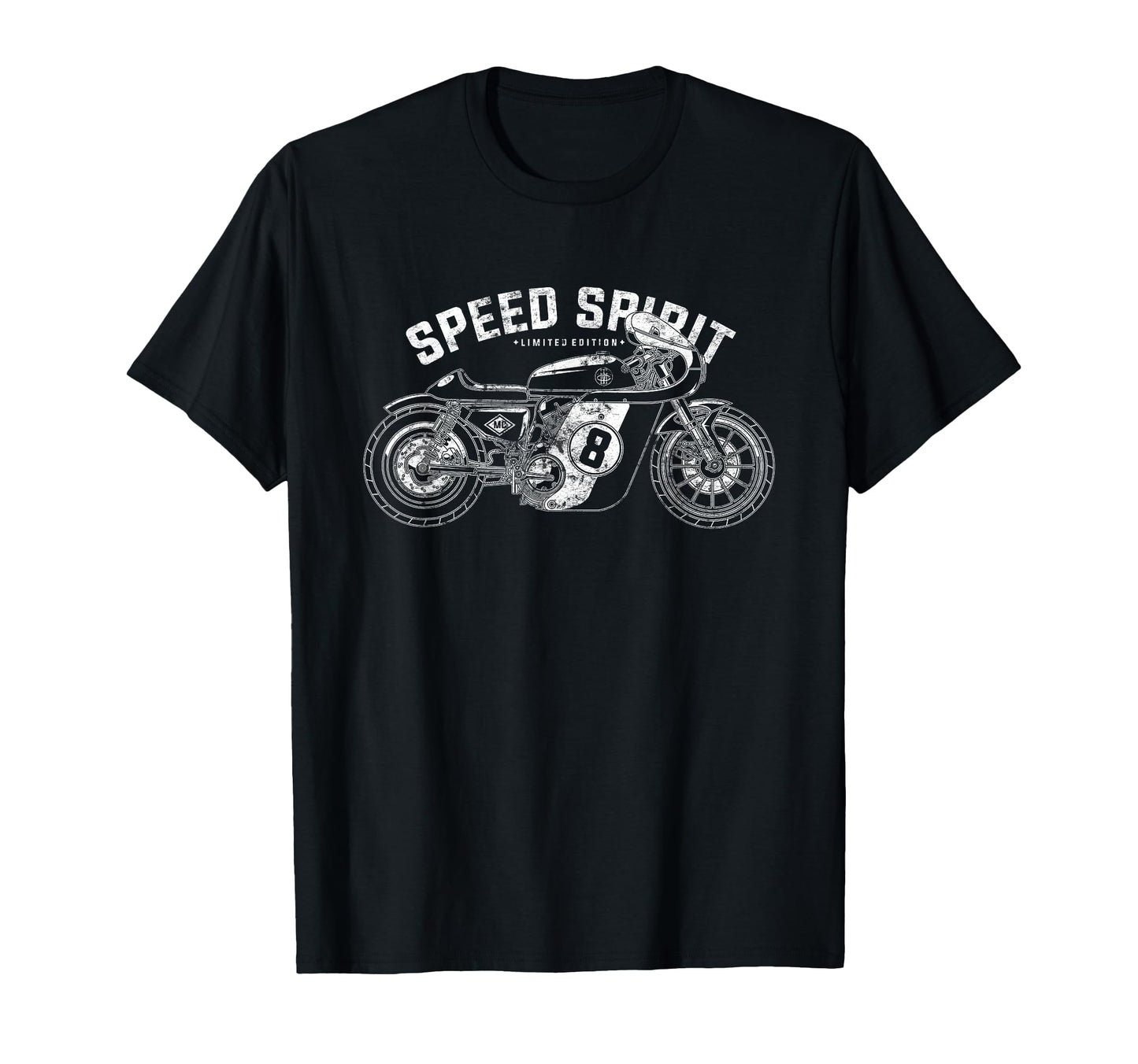 Cafe Racer Motorcycle Speed Spirit T-Shirt - Trendy Graphic Men Women - T-Shirt, Sweatshirt, Hoodie