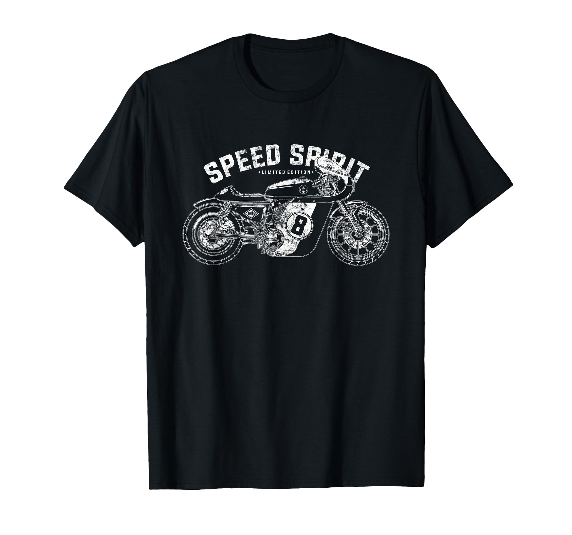 Cafe Racer Motorcycle Speed Spirit T-Shirt - Trendy Graphic Men Women - T-Shirt, Sweatshirt, Hoodie